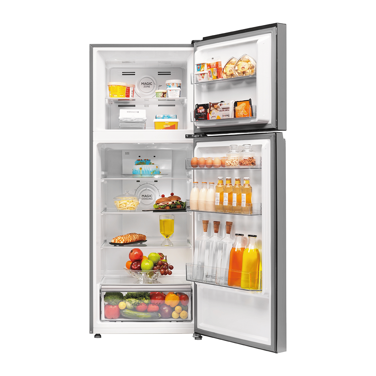 Haier 328 Litres 2 Star Frost Free Double Door Convertible Refrigerator with Triple Inverter Technology (HRF-3782BNSA-P, Nickel Steel) (2026 Model) (2026 Model) Haier 328 Litres 2 Star Frost Free Double Door Convertible Refrigerator with Triple Inverter Technology (HRF-3782BNSA-P, Nickel Steel) (2026 Model) (2026 Model)_8