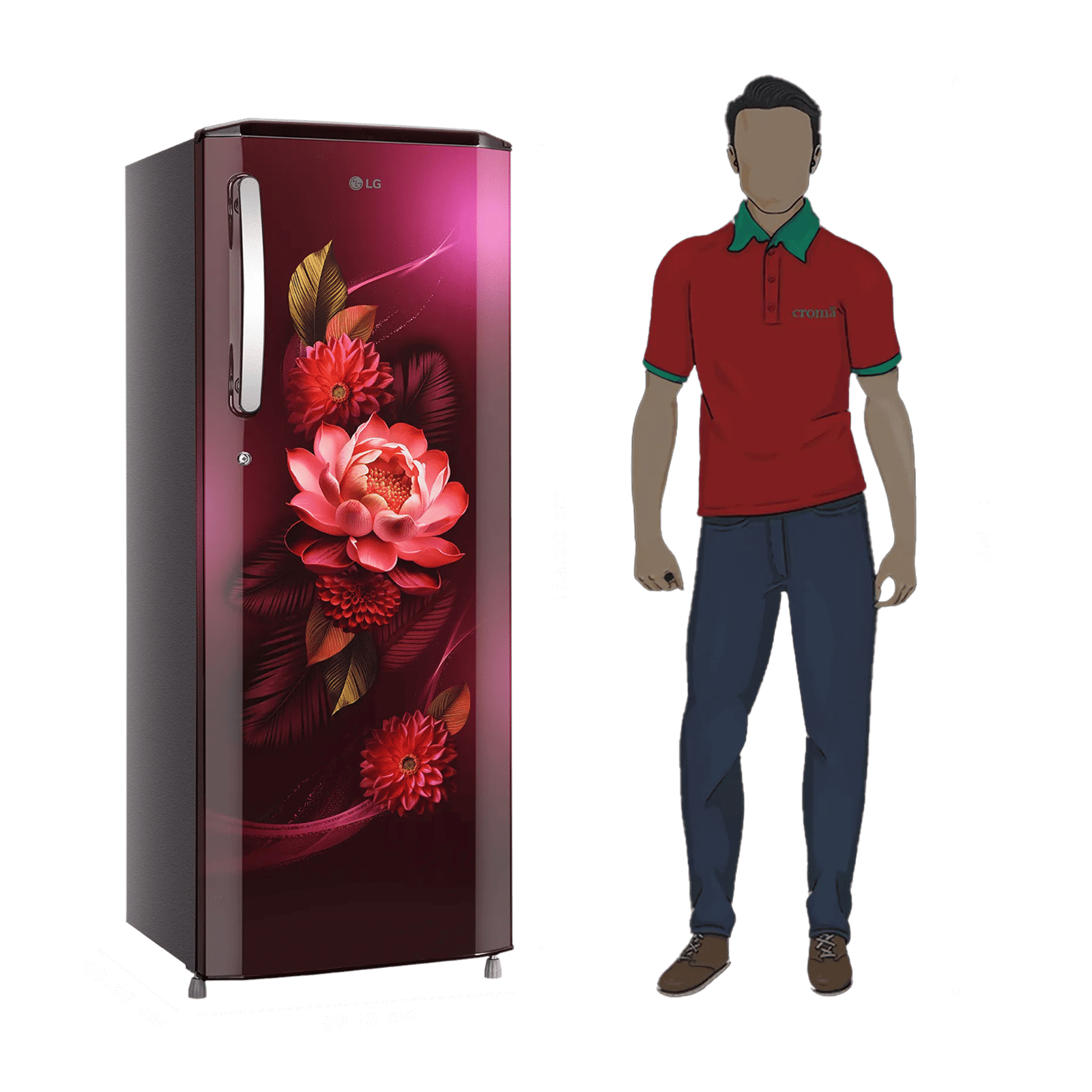 LG 261 Litres 3 Star Direct Cool Single Door Refrigerator with Auto Smart Connect (GLD2736YBRW, Red Water Lily) (2026 Model) LG 261 Litres 3 Star Direct Cool Single Door Refrigerator with Auto Smart Connect (GLD2736YBRW, Red Water Lily) (2026 Model)_2