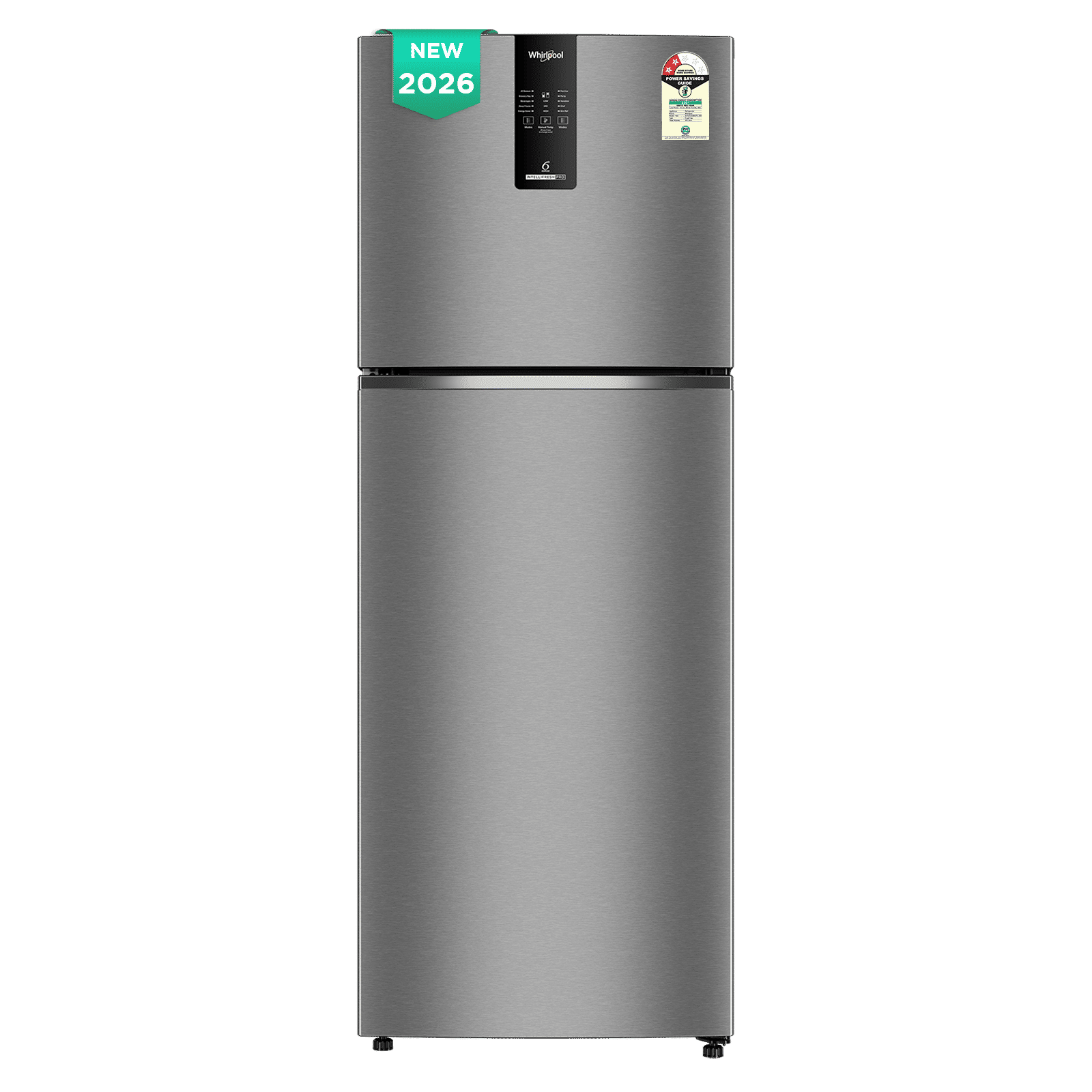 Whirlpool Intellifresh Pro 235 Litres 2 Star Frost Free Double Door Convertible Refrigerator with Stabilizer Free Operation (22344, Silver) (2026 Model)_1