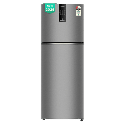 Whirlpool Intellifresh Pro 235 Litres 2 Star Frost Free Double Door Convertible Refrigerator with Stabilizer Free Operation (22338, Silver) (2026 Model)