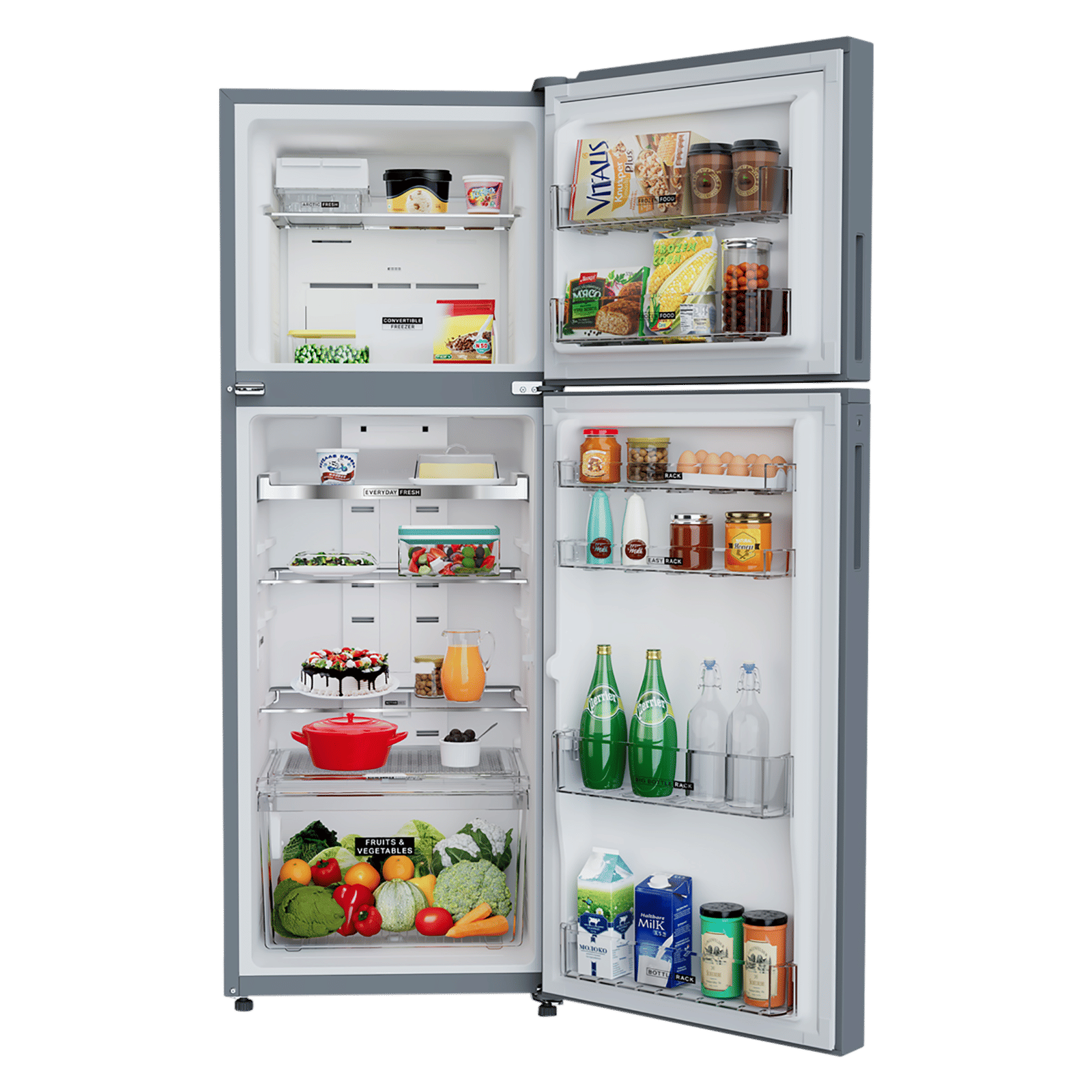 Whirlpool Intellifresh Pro 308 Litres 2 Star Frost Free Double Door Convertible Refrigerator with 6th Sense Deep Freeze Technology (22409, Silver) (2026 Model) Whirlpool Intellifresh Pro 308 Litres 2 Star Frost Free Double Door Convertible Refrigerator with 6th Sense Deep Freeze Technology (22409, Silver) (2026 Model)_7