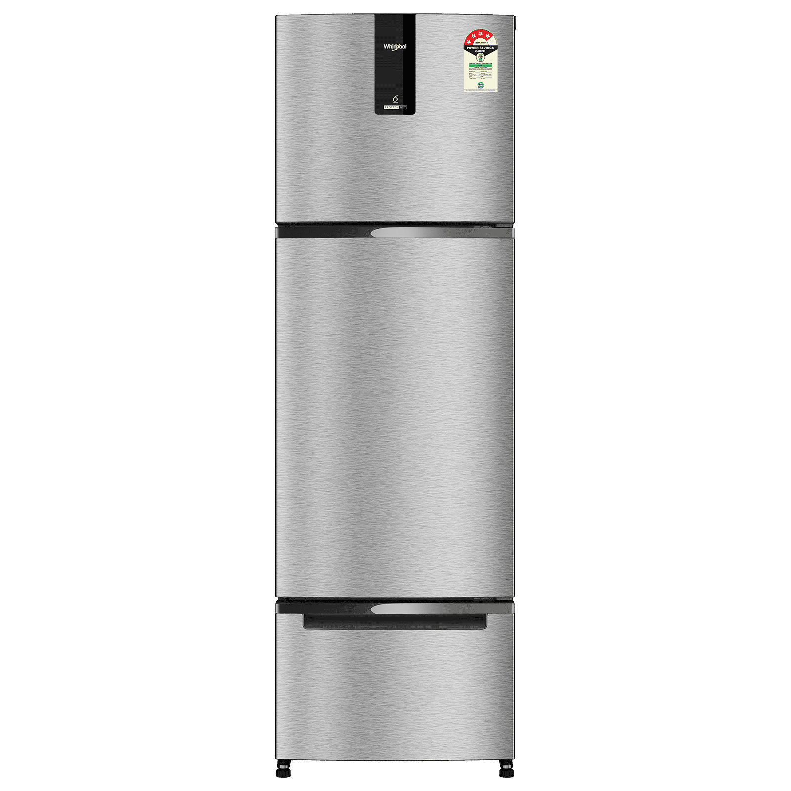 Whirlpool Protton Nxt 250 Litres 4 Star Frost Free Triple Door Refrigerator with Microblock Technology (22371, Silver)_1