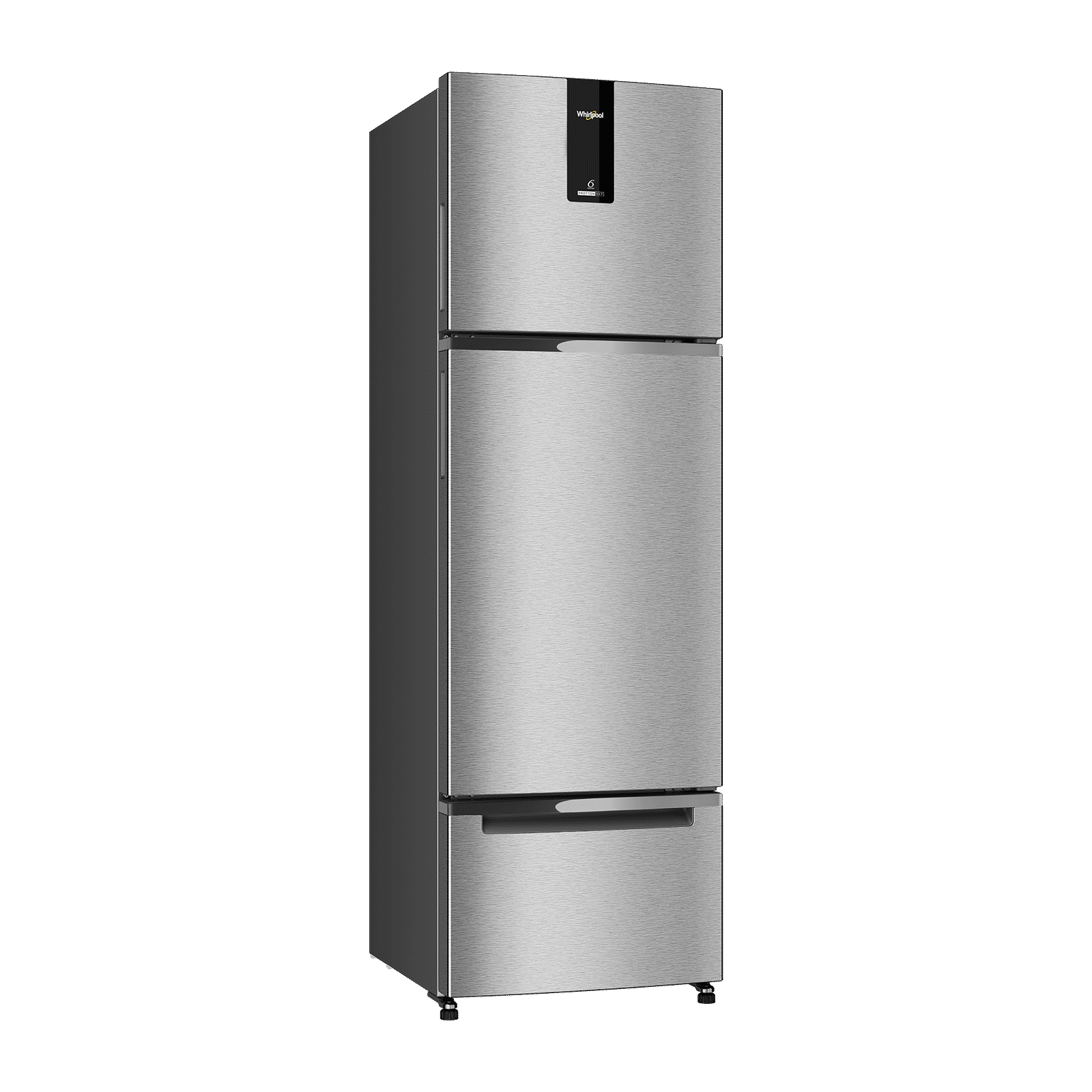 Whirlpool Protton Nxt 250 Litres 4 Star Frost Free Triple Door Refrigerator with Microblock Technology (22371, Silver)_4