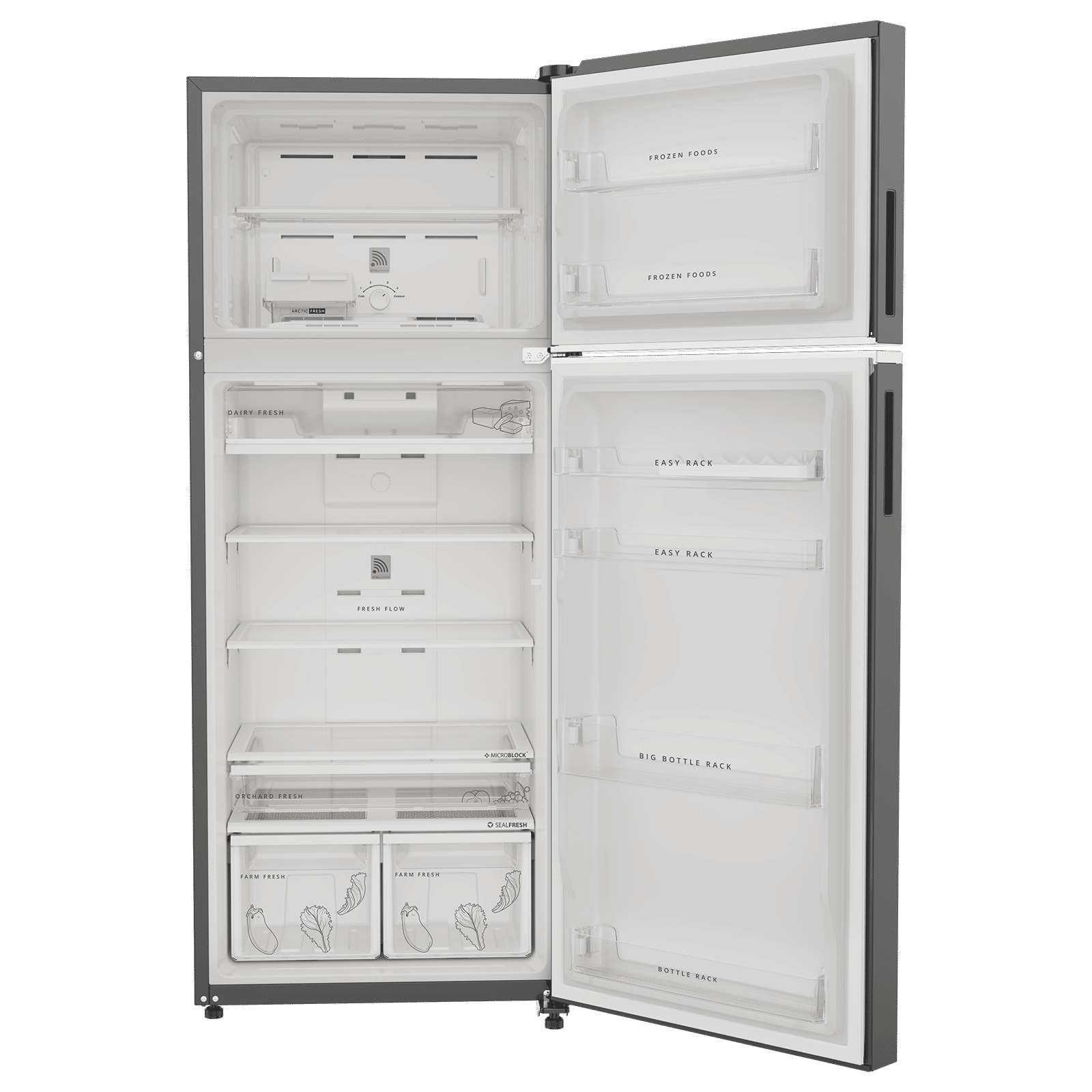 Whirlpool Intellifresh 431 Litres 2 Star Frost Free Convertible Refrigerator with Microblock Technology (22440, Silver) (2026 Model)_8