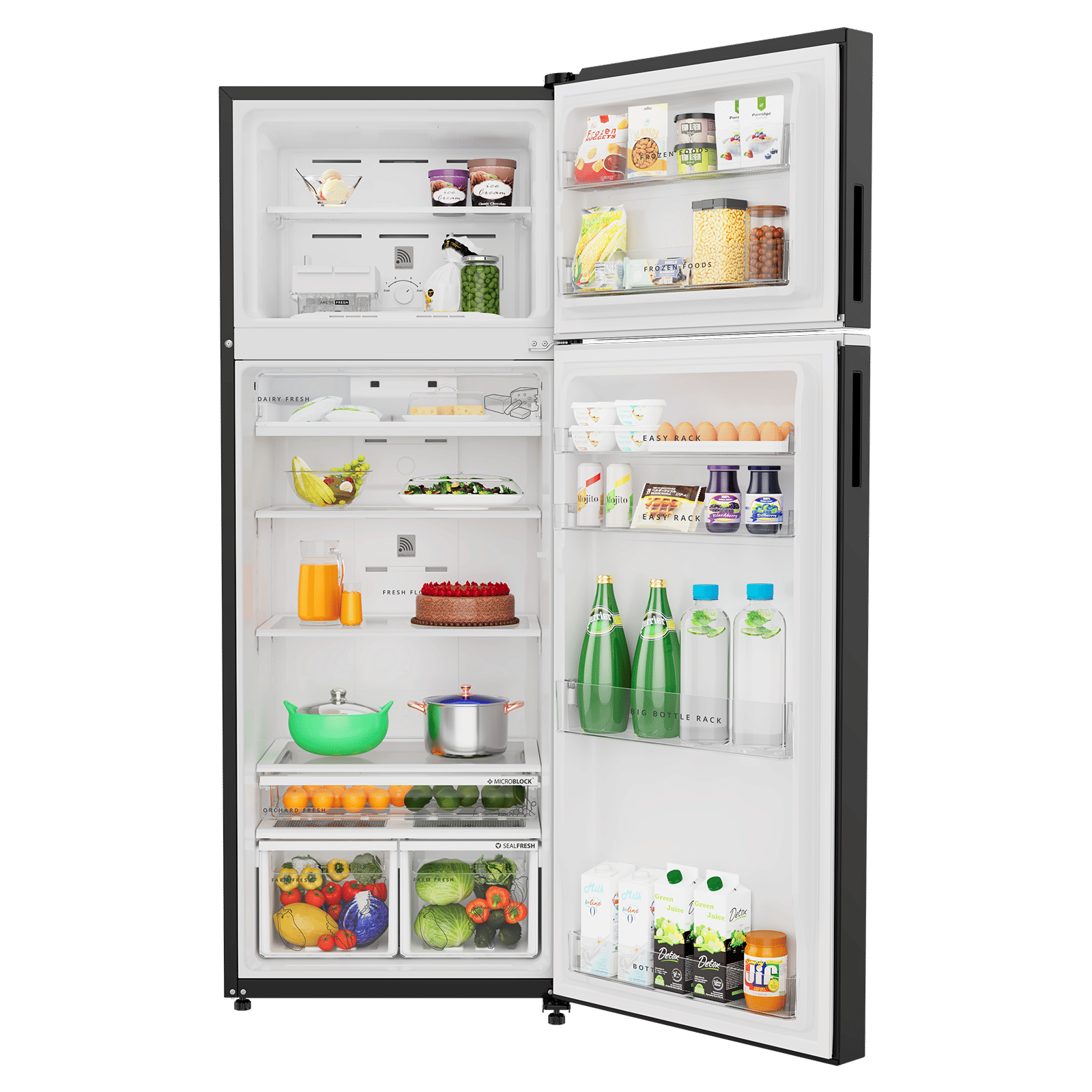 Whirlpool Intellifresh 467 Litres 2 Star Frost Free Convertible Refrigerator with Microblock Technology (22446, Black) (2026 Model)_7