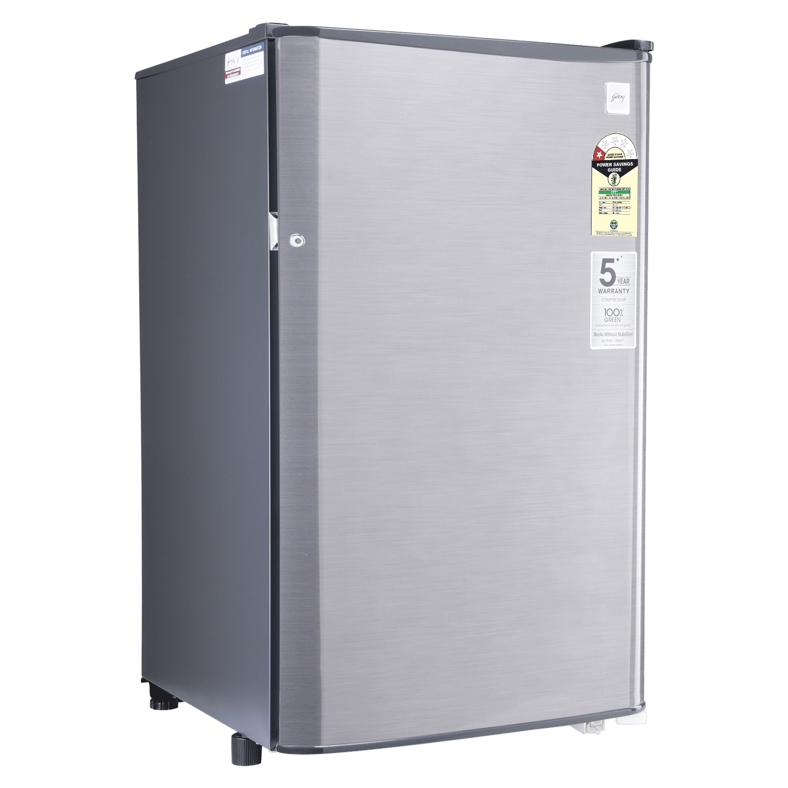 Godrej Champ 97 Litres 1 Star Direct Cool Single Door Refrigerator with Large Bottle space (52141501SD03882, Steel Glow) (2026 Model)_4