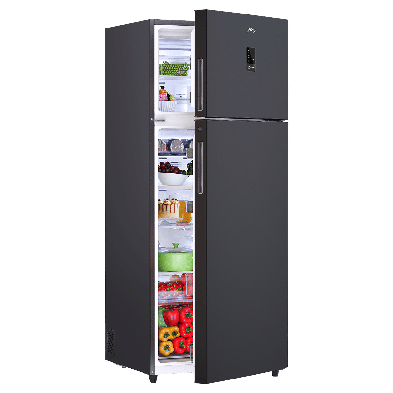 Godrej Regalis 472 Litres 1 Star Frost Free Double Door Refrigerator with Nano Shield Technology (52141501SD03995, Matt Black) Godrej Regalis 472 Litres 1 Star Frost Free Double Door Refrigerator with Nano Shield Technology (52141501SD03995, Matt Black)_6