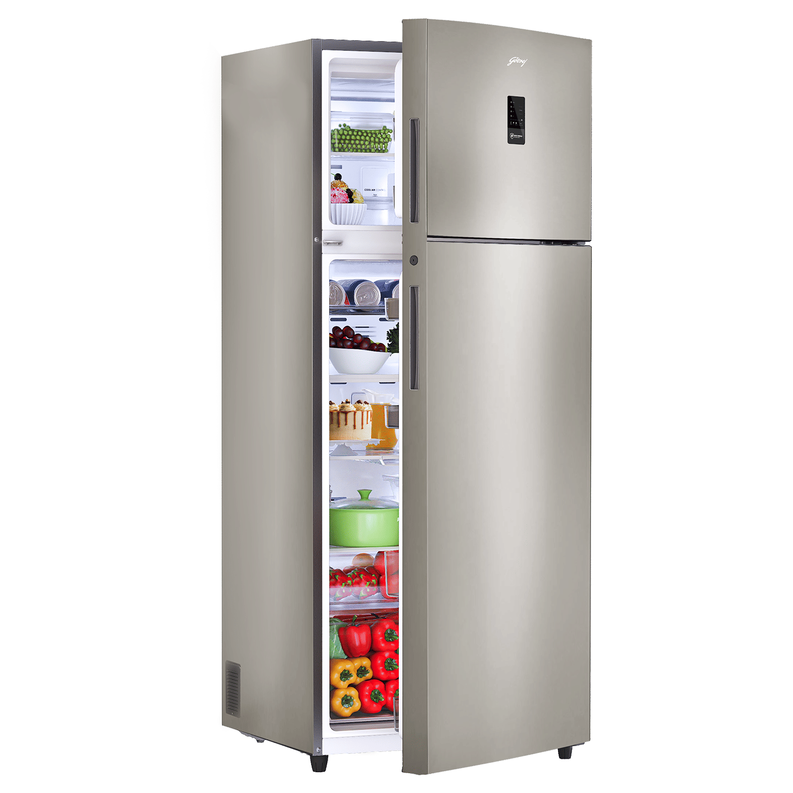 Godrej Regalis 472 Litres 1 Star Frost Free Double Door Refrigerator with Nano Shield Technology (52141501SD03998, Champagne Gold) Godrej Regalis 472 Litres 1 Star Frost Free Double Door Refrigerator with Nano Shield Technology (52141501SD03998, Champagne Gold)_6
