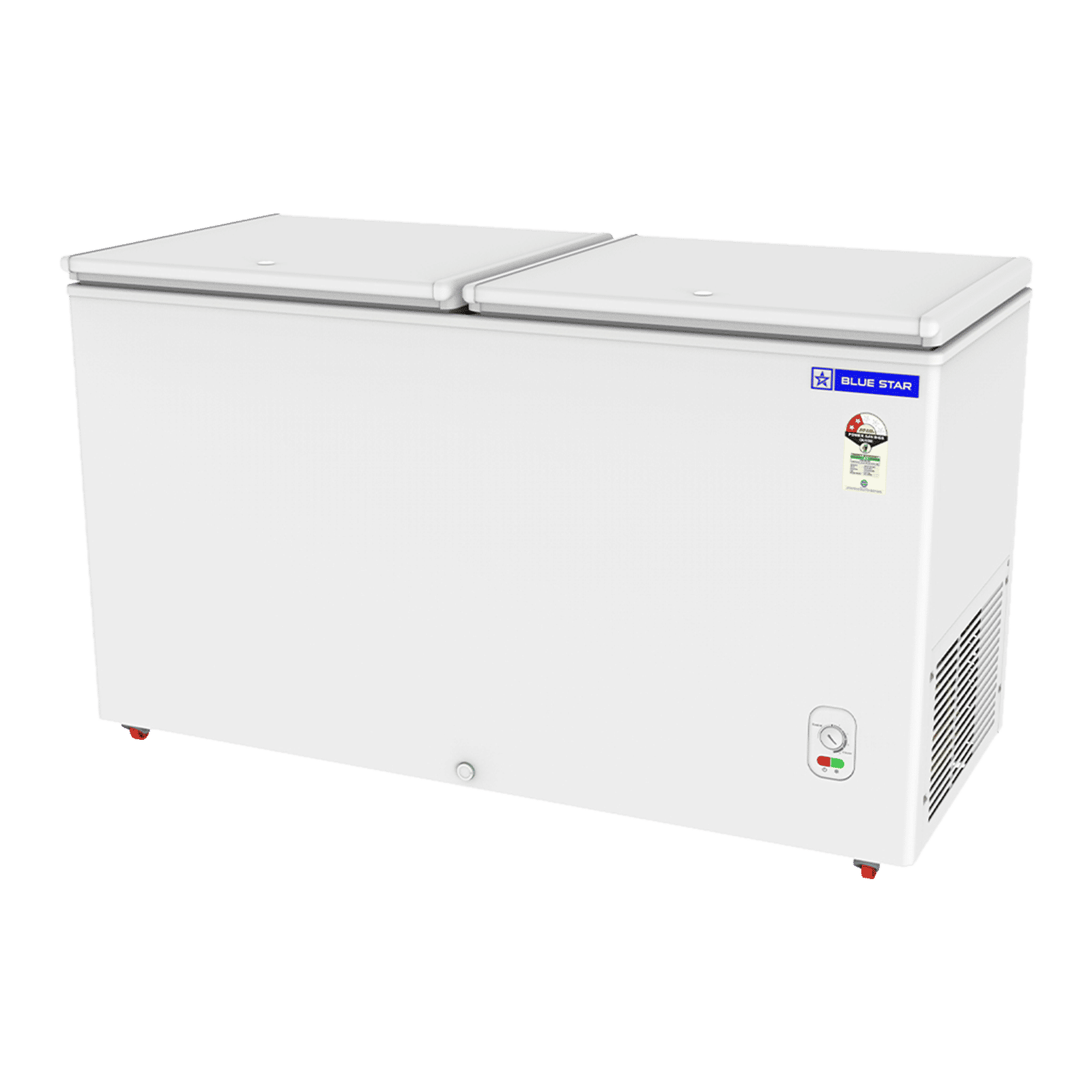 Blue Star N Series 391 Litres 2 Star Manual Defrost Double Door Convertible Deep Freezer with Quadracool Technology (HT2-M425, White) Blue Star N Series 391 Litres 2 Star Manual Defrost Double Door Convertible Deep Freezer with Quadracool Technology (HT2-M425, White)_5