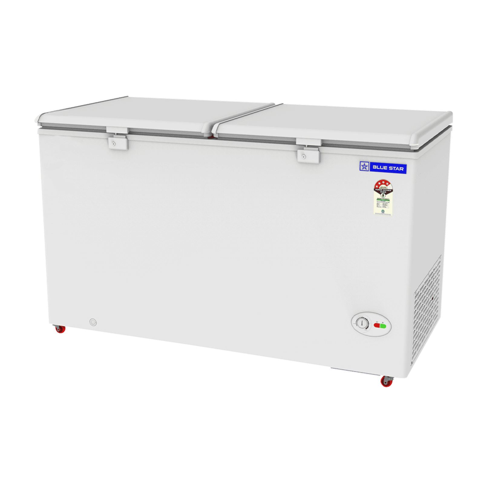 Blue Star N Series 400 Litres 4 Star Manual Defrost Double Door Convertible Deep Freezer with Quadracool Technology (HT4-N450, White)_4