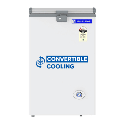 Blue Star N Series 63 Litres 1 Star Direct Cool Single Door Deep Freezer with Quadracool Technology (HT1-N75, White)