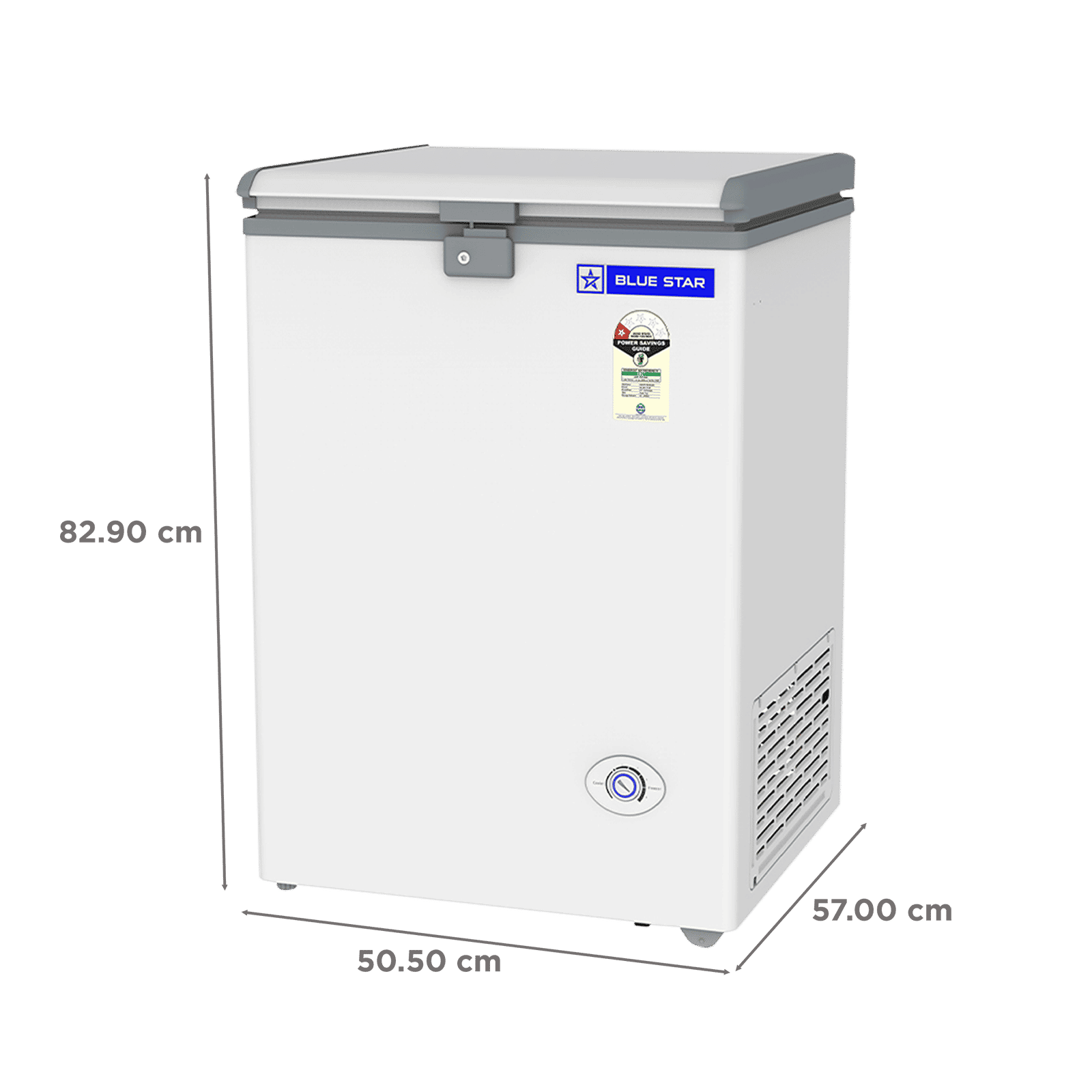 Blue Star N Series 63 Litres 1 Star Direct Cool Single Door Deep Freezer with Quadracool Technology (HT1-N75, White) Blue Star N Series 63 Litres 1 Star Direct Cool Single Door Deep Freezer with Quadracool Technology (HT1-N75, White)_3