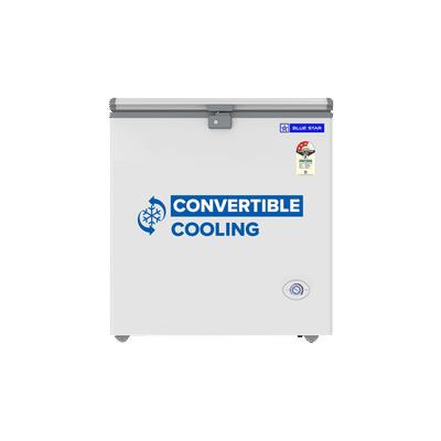 Blue Star N Series 150 Litres 3 Star Direct Cool Single Door Deep Freezer with Quadracool Technology (HT3-N180, White)