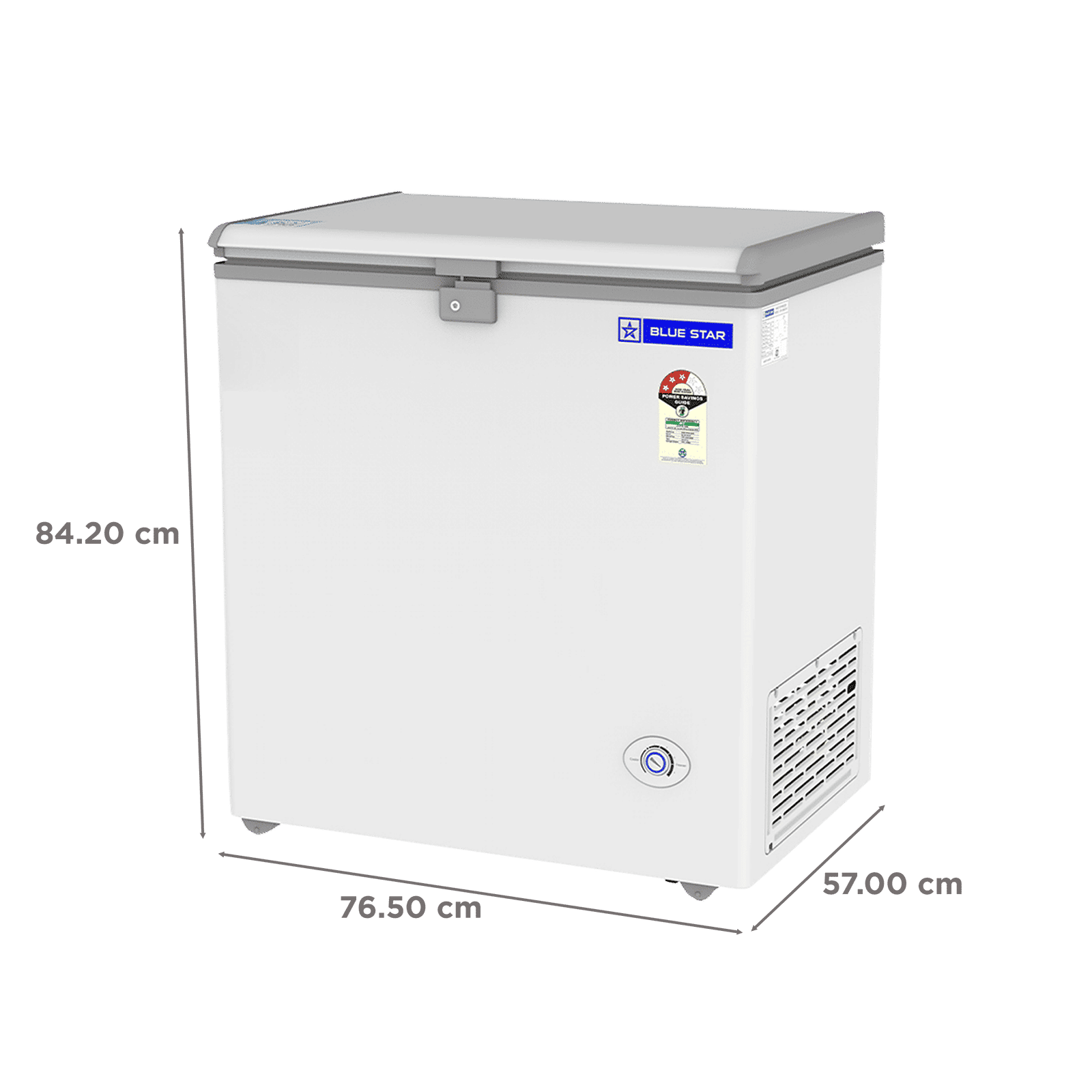 Blue Star N Series 150 Litres 3 Star Direct Cool Single Door Deep Freezer with Quadracool Technology (HT3-N180, White) Blue Star N Series 150 Litres 3 Star Direct Cool Single Door Deep Freezer with Quadracool Technology (HT3-N180, White)_3