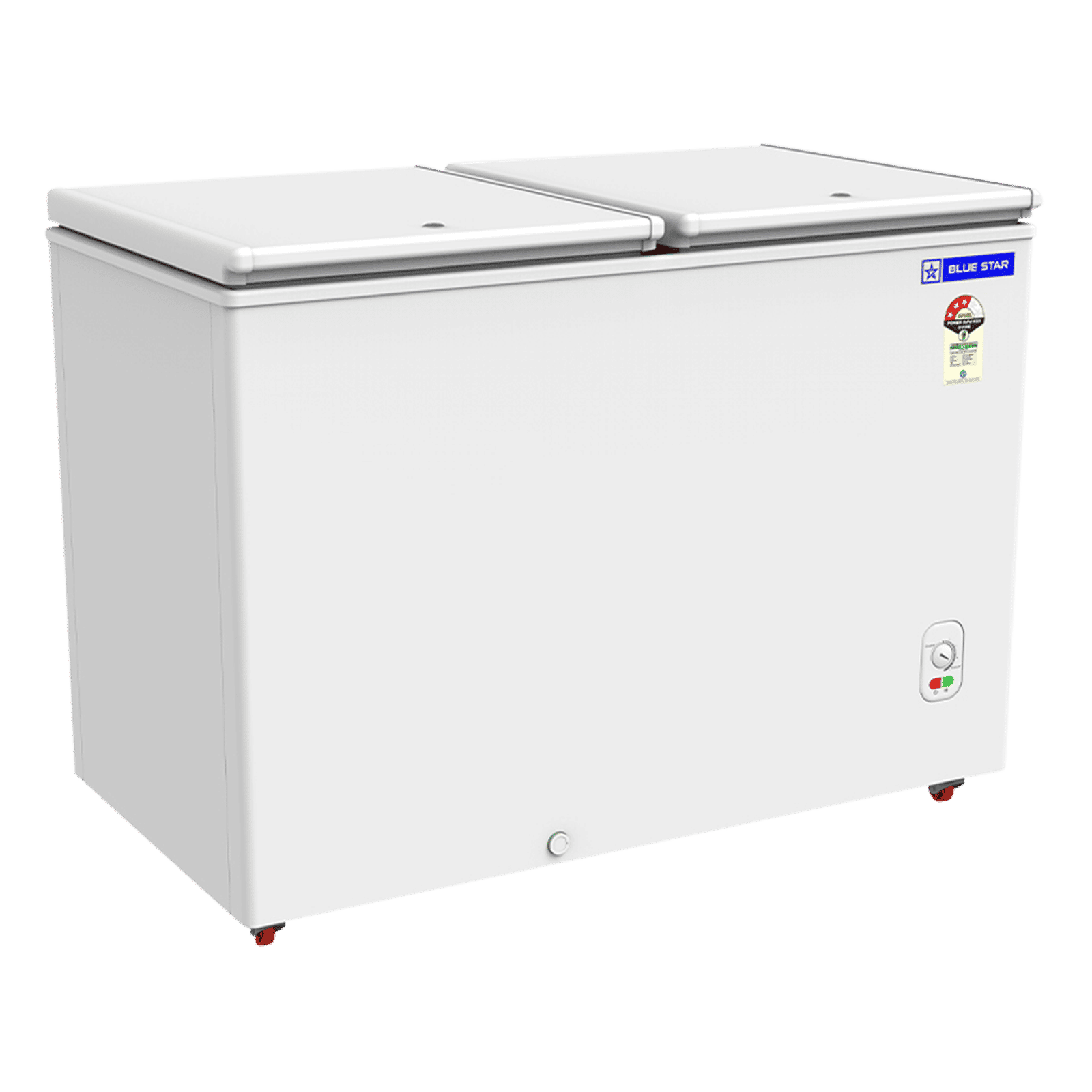 Blue Star N Series 293 Litres 3 Star Manual Defrost Double Door Convertible Deep Freezer with Quadracool Technology (HT3-M325, White) Blue Star N Series 293 Litres 3 Star Manual Defrost Double Door Convertible Deep Freezer with Quadracool Technology (HT3-M325, White)_5