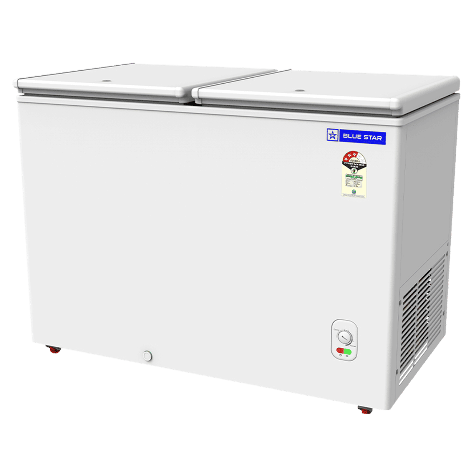 Blue Star N Series 293 Litres 3 Star Manual Defrost Double Door Convertible Deep Freezer with Quadracool Technology (HT3-M325, White) Blue Star N Series 293 Litres 3 Star Manual Defrost Double Door Convertible Deep Freezer with Quadracool Technology (HT3-M325, White)_6
