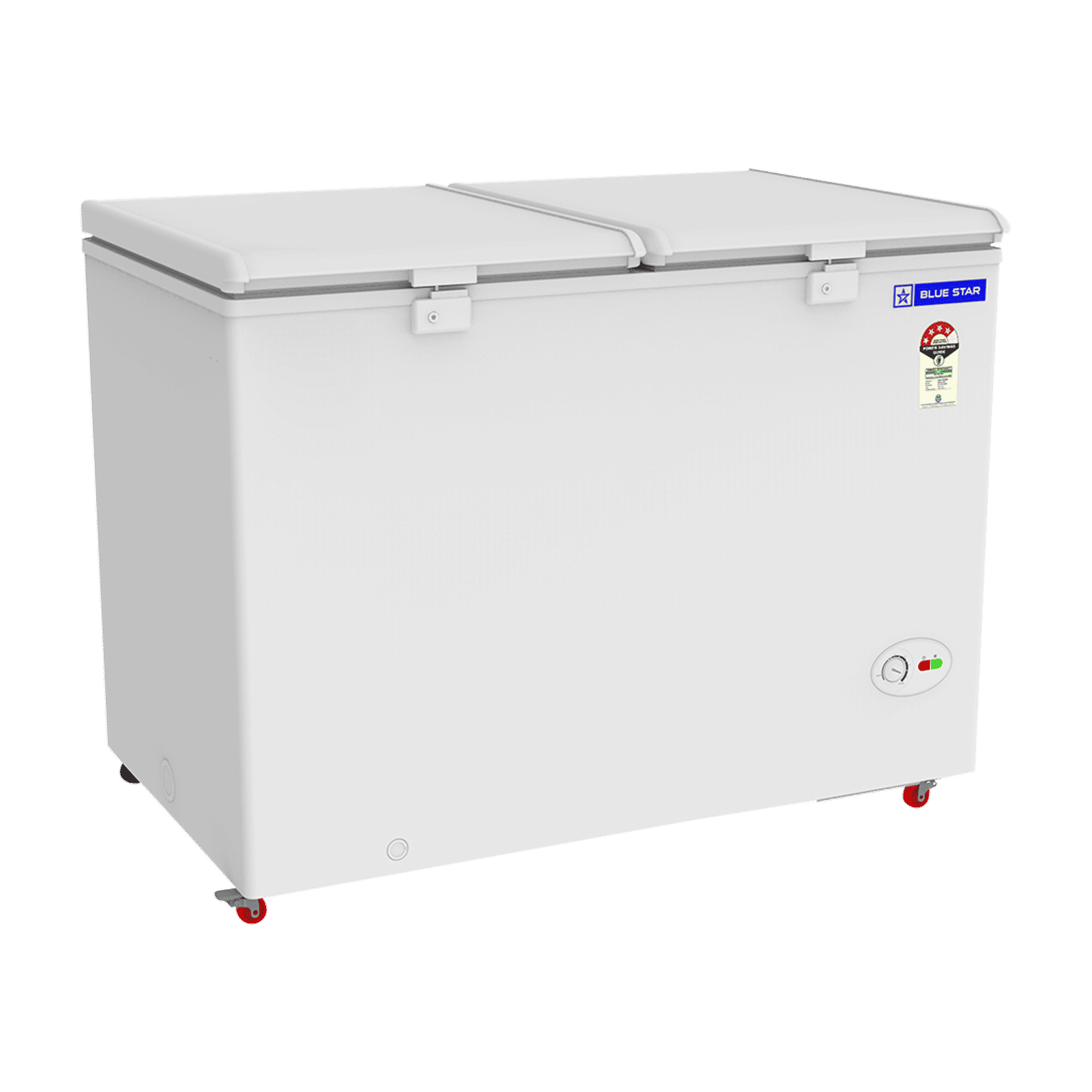 Blue Star N Series 300 Litres 4 Star Manual Defrost Double Door Convertible Deep Freezer with Quadracool Technology (HT4-N350, White)_4