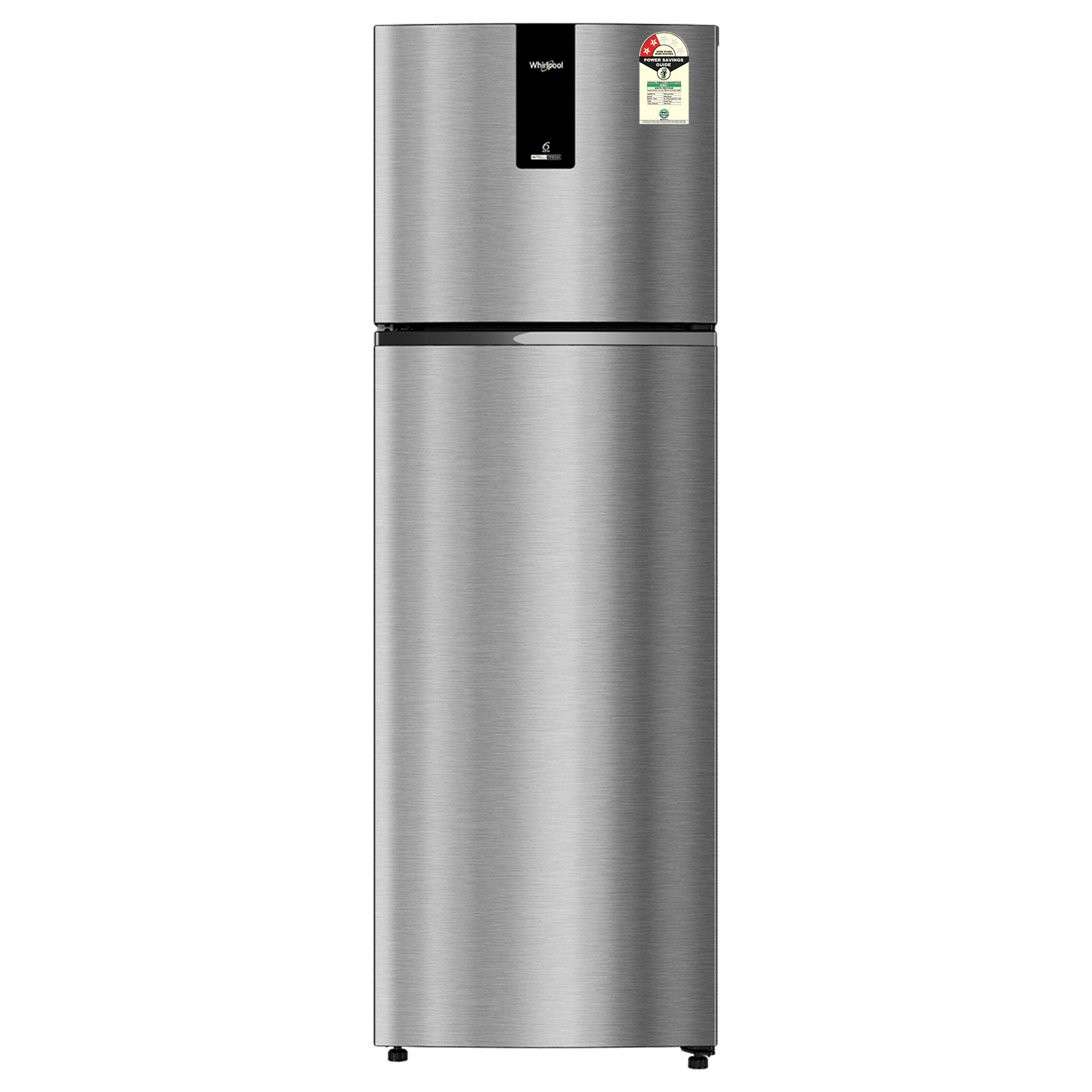 Whirlpool Intellifresh 308 Litres 2 Star Frost Free Double Door Convertible Refrigerator with Microblock Technology (22399, Illusia Steel) Whirlpool Intellifresh 308 Litres 2 Star Frost Free Double Door Convertible Refrigerator with Microblock Technology (22399, Illusia Steel)_1