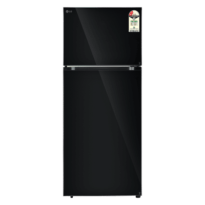 LG 398 Litres 2 Star Frost Free Double Door Convertible Refrigerator with Smart Inverter Compressor (GLT4026SNBM, Black Mirror)