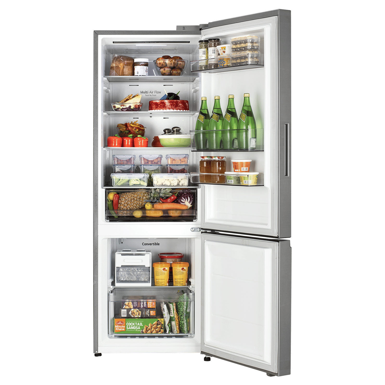 LG 340 Litres 2 Star Frost Free Double Door Smart Wifi Enabled Refrigerator with Smart Diagnosis (GLB3426BDPZ, Shiny Steel)_11