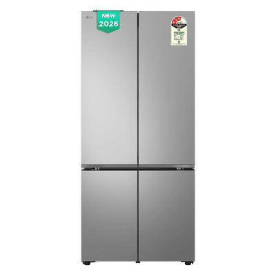 LG 574 Litres 3 Star Frost Free French Door Refrigerator with Smart Diagnosis (GVB23FFLMB, Prime Silver) (2026 Model)