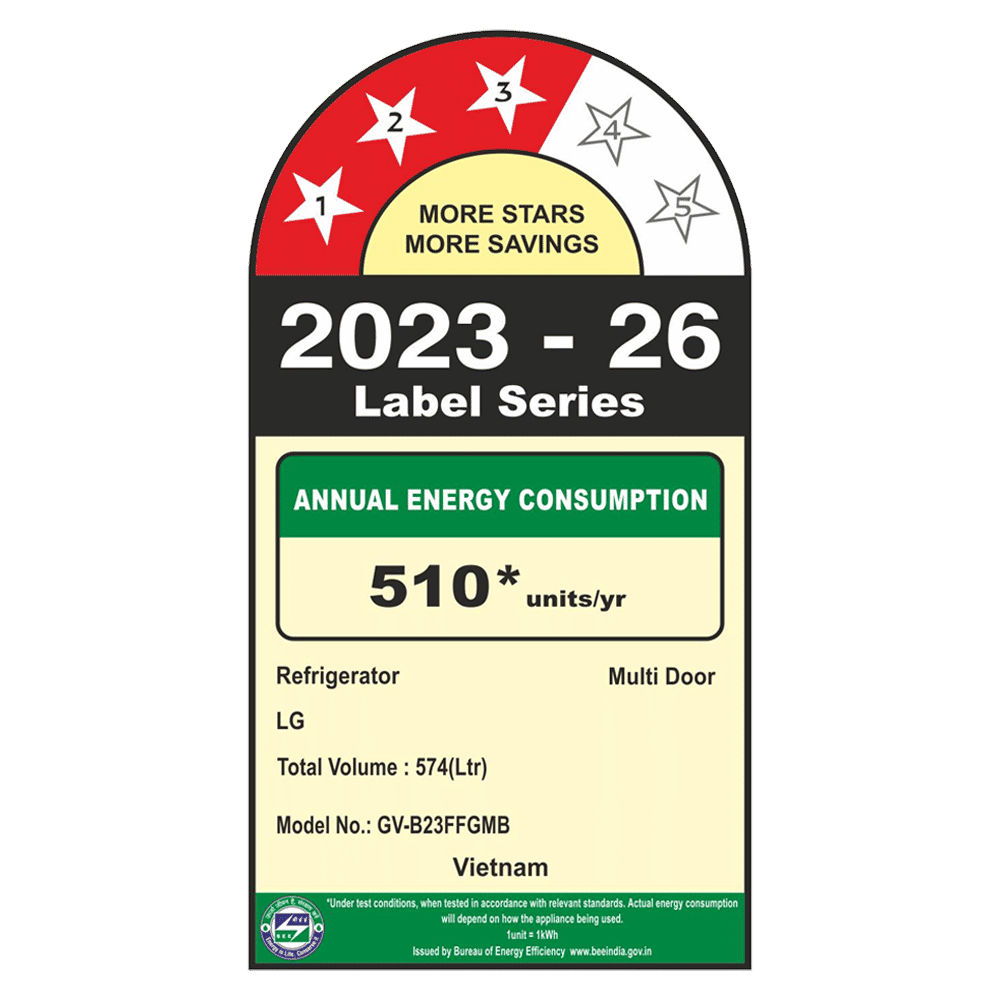 LG 574 Litres 3 Star Frost Free Side by Side Refrigerator with Smart Diagnosis (GVB23FFLMB, Prime Silver) (2026 Model)_4