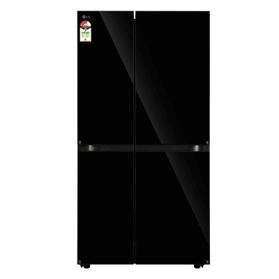LG B277 790 Litres 3 Star Frost Free Side by Side Refrigerator with Auto Smart Connect (GL-B277HBM3, Black Mirror)