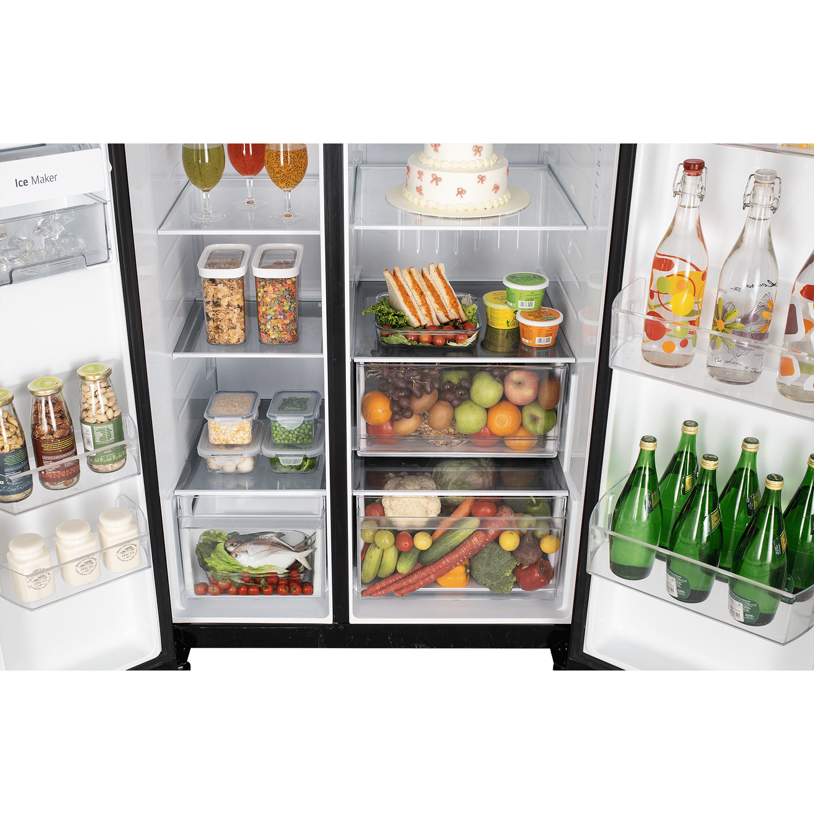 LG B277 790 Litres 3 Star Frost Free Side by Side Refrigerator with Auto Smart Connect (GL-B277HBM3, Black Mirror) LG B277 790 Litres 3 Star Frost Free Side by Side Refrigerator with Auto Smart Connect (GL-B277HBM3, Black Mirror)_11