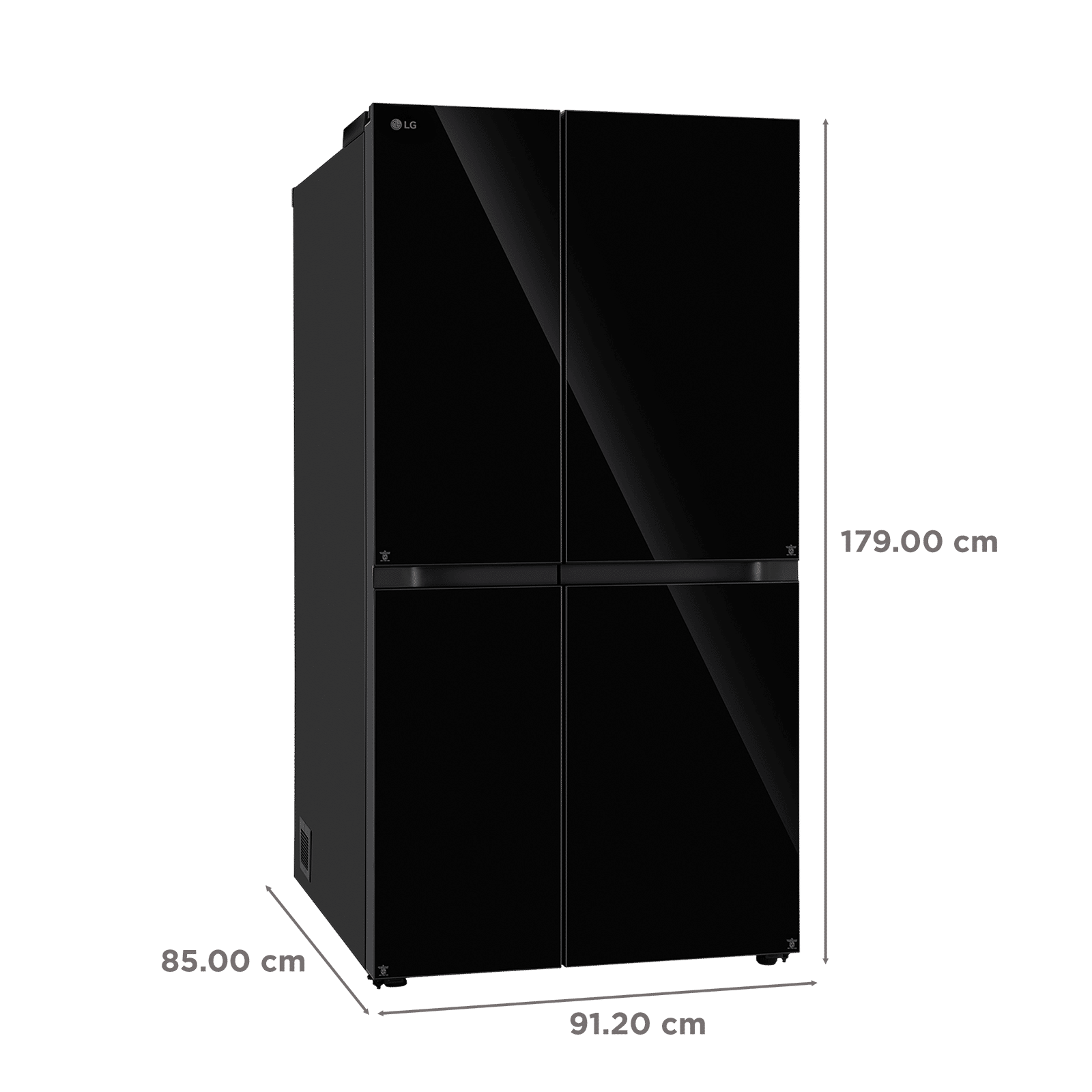 LG B277 790 Litres 3 Star Frost Free Side by Side Refrigerator with Auto Smart Connect (GL-B277HBM3, Black Mirror)_3