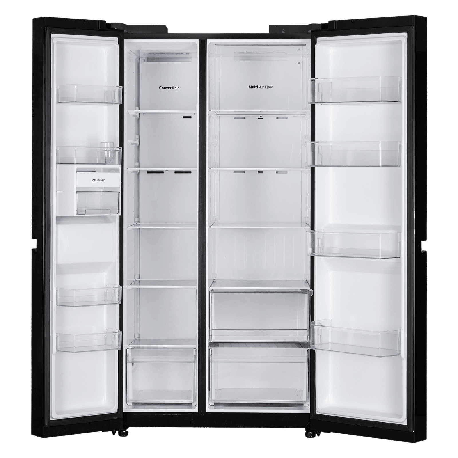 LG B277 790 Litres 3 Star Frost Free Side by Side Refrigerator with Auto Smart Connect (GL-B277HBM3, Black Mirror) LG B277 790 Litres 3 Star Frost Free Side by Side Refrigerator with Auto Smart Connect (GL-B277HBM3, Black Mirror)_5