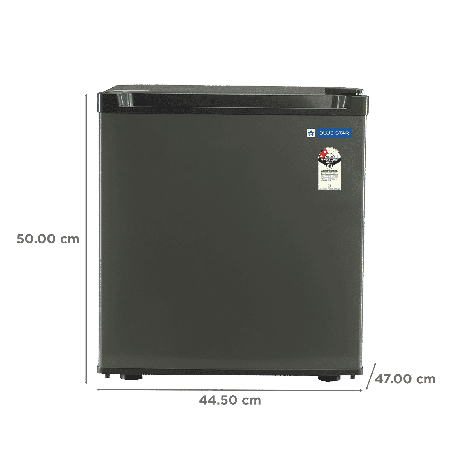 Blue Star G Series 45 Litres 2 Star Direct Cool Single Door Mini Refrigerator with Reversible Door (MR60-2GG, Grey) Blue Star G Series 45 Litres 2 Star Direct Cool Single Door Mini Refrigerator with Reversible Door (MR60-2GG, Grey)_1