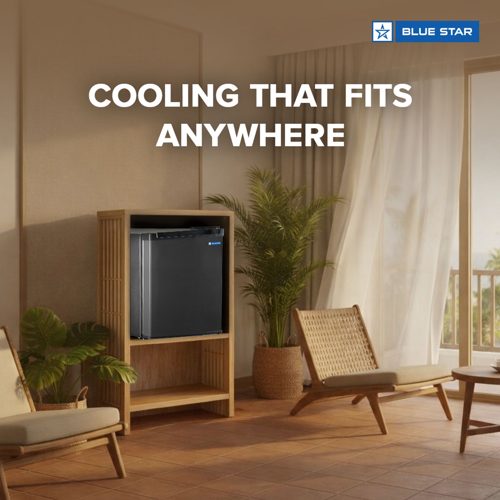 Blue Star G Series 45 Litres 2 Star Direct Cool Single Door Mini Refrigerator with Reversible Door (MR60-2GG, Grey) Blue Star G Series 45 Litres 2 Star Direct Cool Single Door Mini Refrigerator with Reversible Door (MR60-2GG, Grey)_8