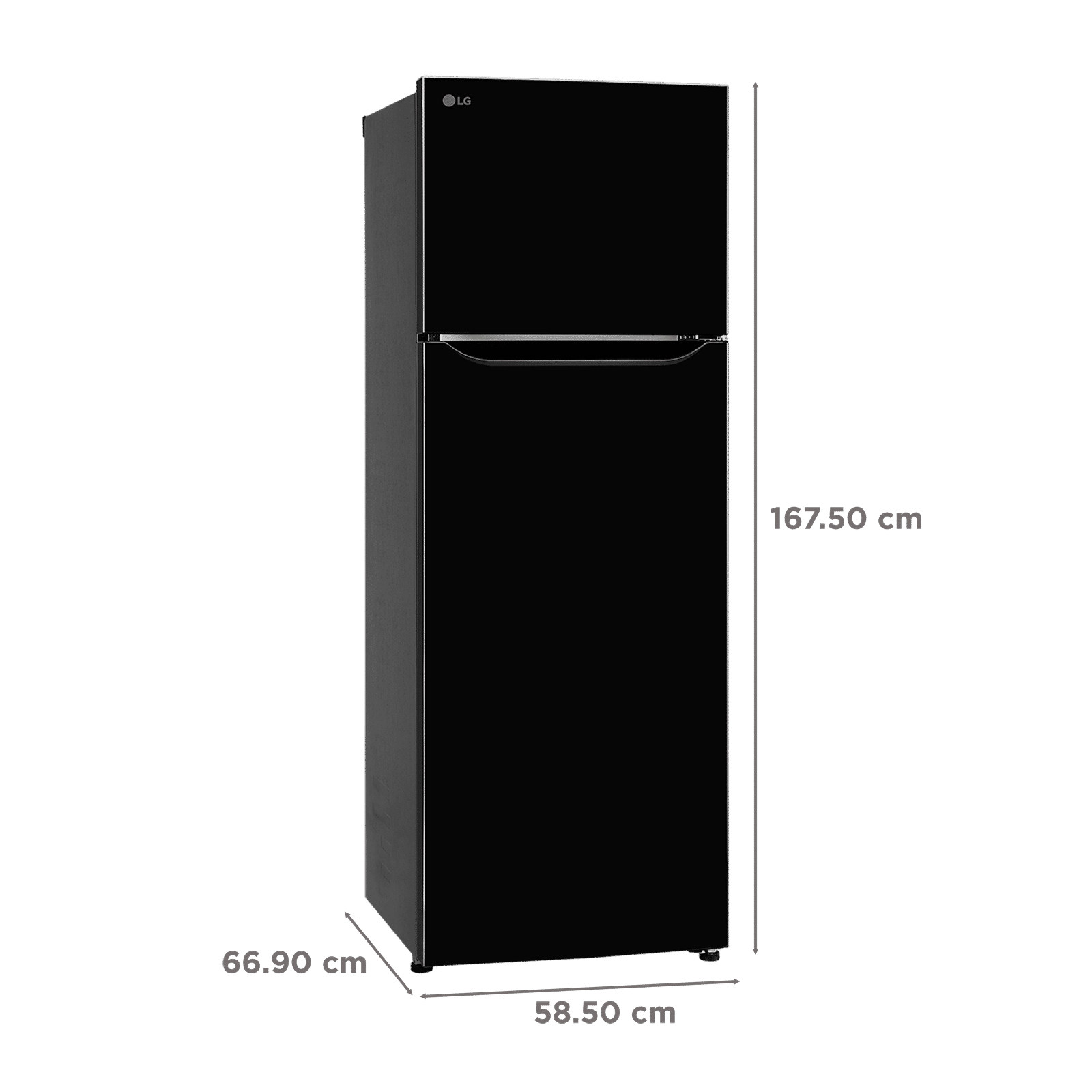 LG 29 288 Litres 2 Star Frost Free Double Door Convertible Refrigerator with Smart Diagnosis (GLT2926PDES, Ebony Sheen)_3