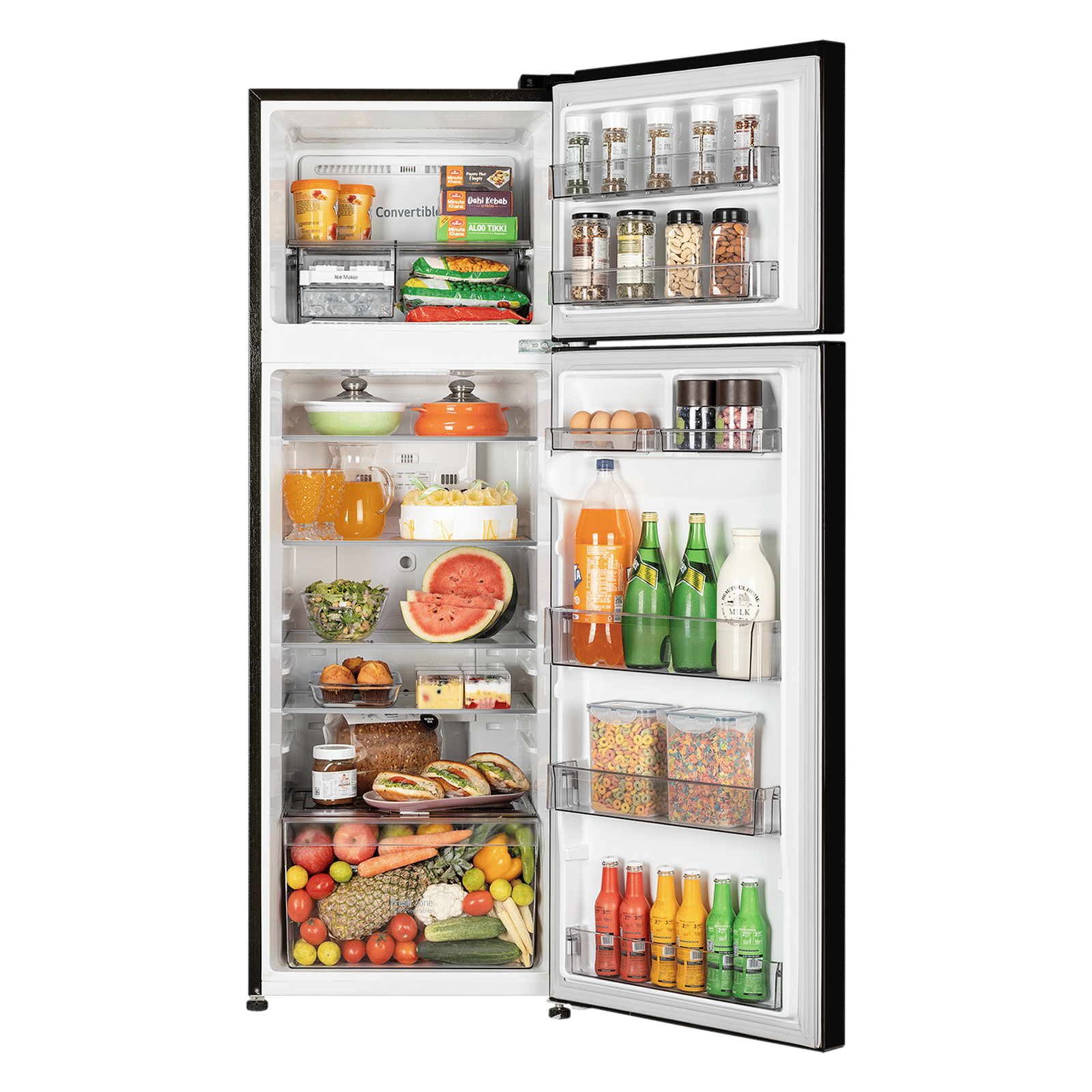 LG 29 288 Litres 2 Star Frost Free Double Door Convertible Refrigerator with Smart Diagnosis (GLT2926PDES, Ebony Sheen) LG 29 288 Litres 2 Star Frost Free Double Door Convertible Refrigerator with Smart Diagnosis (GLT2926PDES, Ebony Sheen)_4