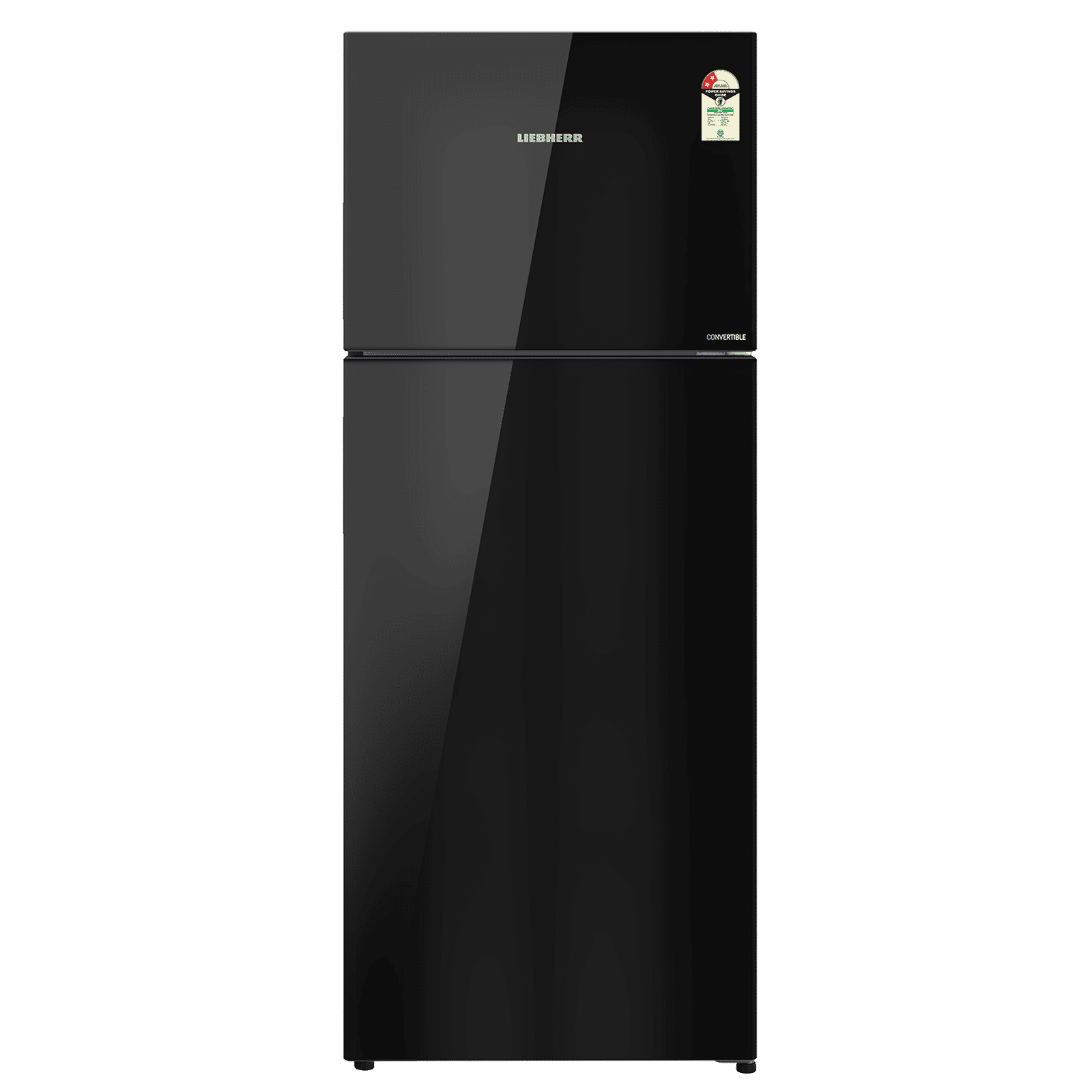 LIEBHERR Cluster 3 400 Litres 2 Star Frost Free Double Door Convertible Refrigerator with Duo Cooling (TVPbgB 4031, Black Gloss)_1