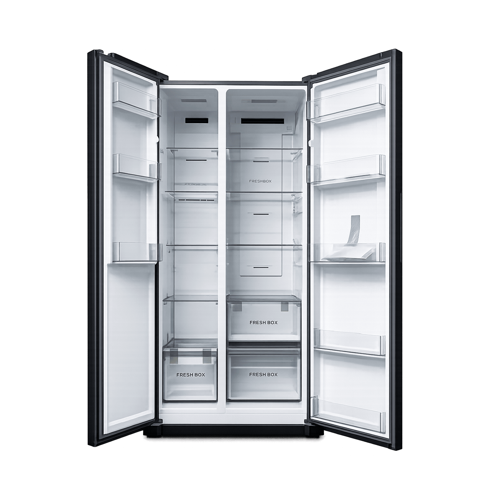 Haier HRS 540 Litres 3 Star Frost Free Side by Side Refrigerator with 360 Degree Magic Cooling for Uniform Freshness (HRS-615LB, Luxe Black) Haier HRS 540 Litres 3 Star Frost Free Side by Side Refrigerator with 360 Degree Magic Cooling for Uniform Freshness (HRS-615LB, Luxe Black)_6