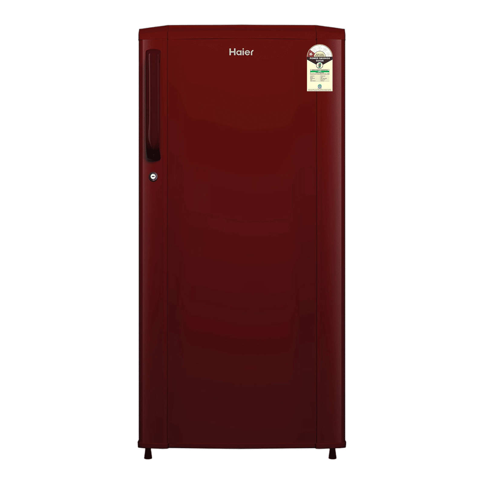 Haier HRD 165 Litres 1 Star Direct Cool Single Door Refrigerator with Diamond Edge Freezing Technology (HRD-1851BBRA-P, Red Mono) Haier HRD 165 Litres 1 Star Direct Cool Single Door Refrigerator with Diamond Edge Freezing Technology (HRD-1851BBRA-P, Red Mono)_1