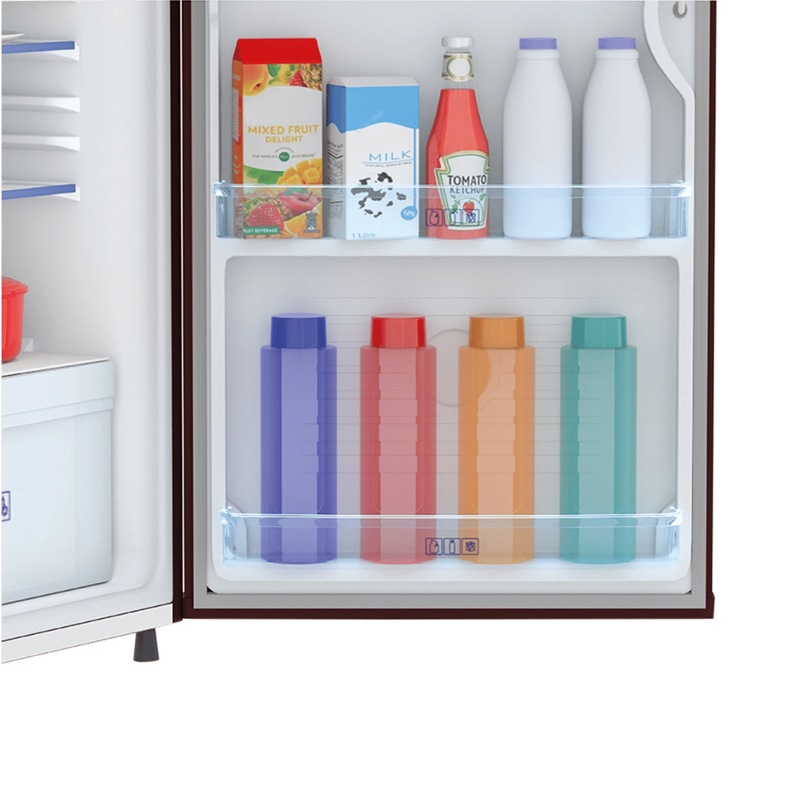 Haier HRD 165 Litres 1 Star Direct Cool Single Door Refrigerator with Diamond Edge Freezing Technology (HRD-1851BBRA-P, Red Mono) Haier HRD 165 Litres 1 Star Direct Cool Single Door Refrigerator with Diamond Edge Freezing Technology (HRD-1851BBRA-P, Red Mono)_9