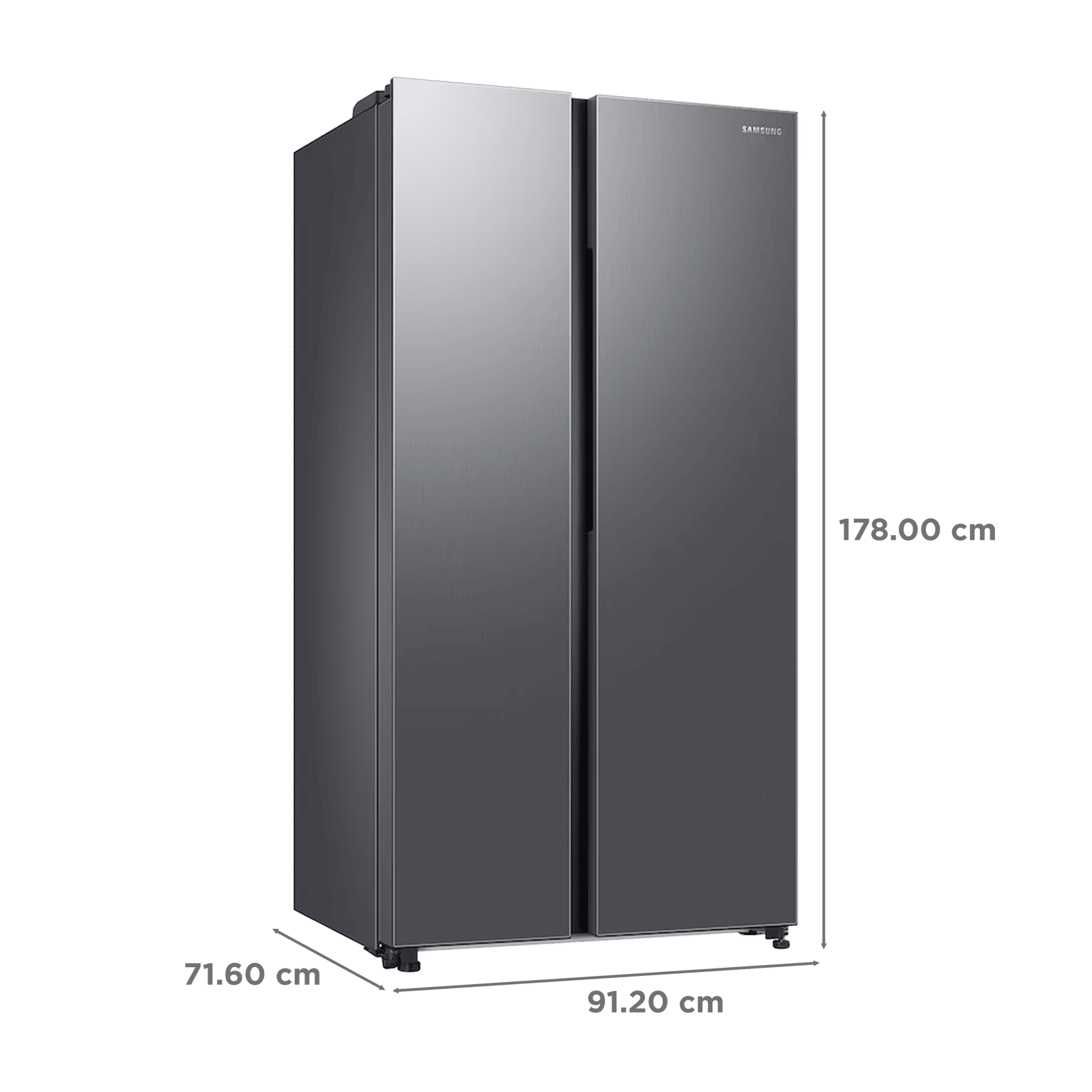 Samsung 653 Litres 3 Star Frost Free Side by Side Refrigerator with Twin Cooling Plus (RS76CG8103S9, Refined Inox) Samsung 653 Litres 3 Star Frost Free Side by Side Refrigerator with Twin Cooling Plus (RS76CG8103S9, Refined Inox)_3