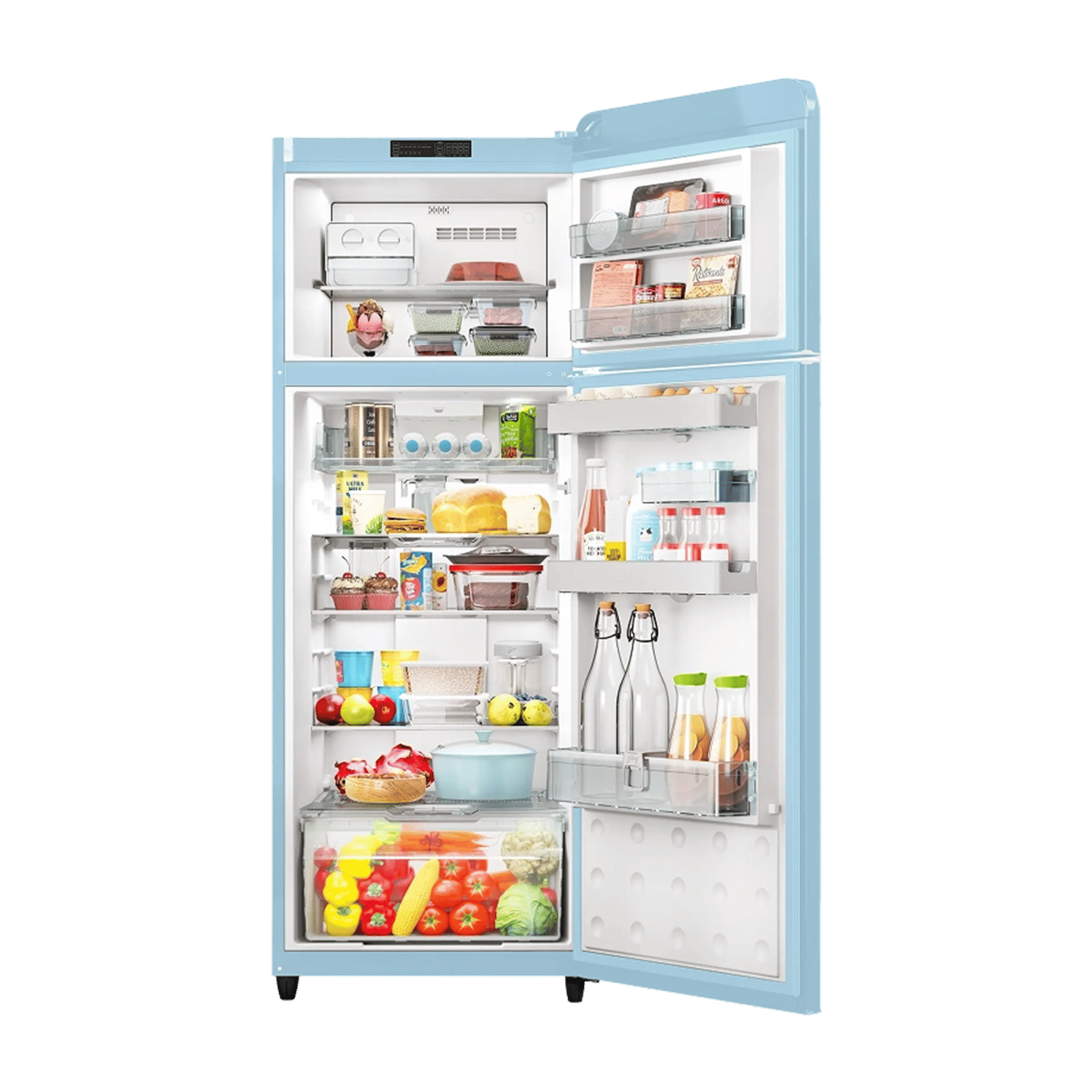 Godrej Eon Inspire 330 Litres 2 Star Frost Free Double Door Convertible Refrigerator with Nano Shield Technology (RT EON 366BNHCIT IC, Icy Blue)_5