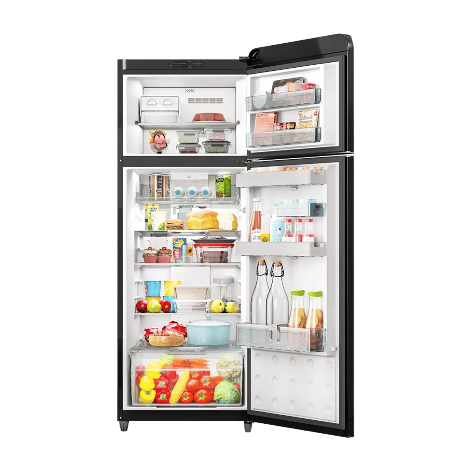 Godrej Eon Inspire 308 Litres 2 Star Frost Free Double Door Convertible Refrigerator with Nano Shield Technology (RT EON 346BNHCIT PA, Piano Black) Godrej Eon Inspire 308 Litres 2 Star Frost Free Double Door Convertible Refrigerator with Nano Shield Technology (RT EON 346BNHCIT PA, Piano Black)_5