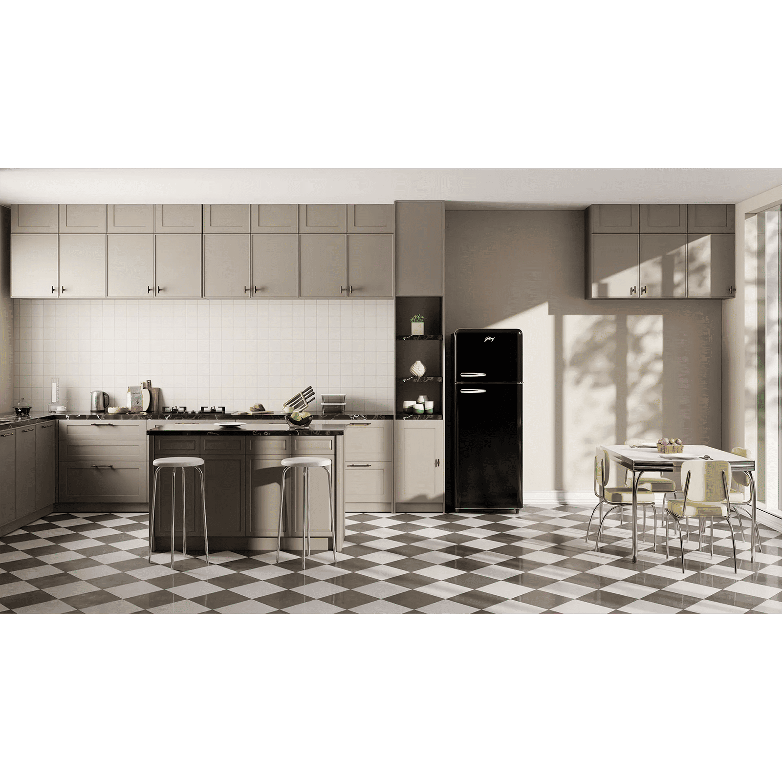 Godrej Eon Inspire 330 Litres 2 Star Frost Free Double Door Convertible Refrigerator with Nano Shield Technology (RT EON 366BNHCIT PA, Piano Black)_7