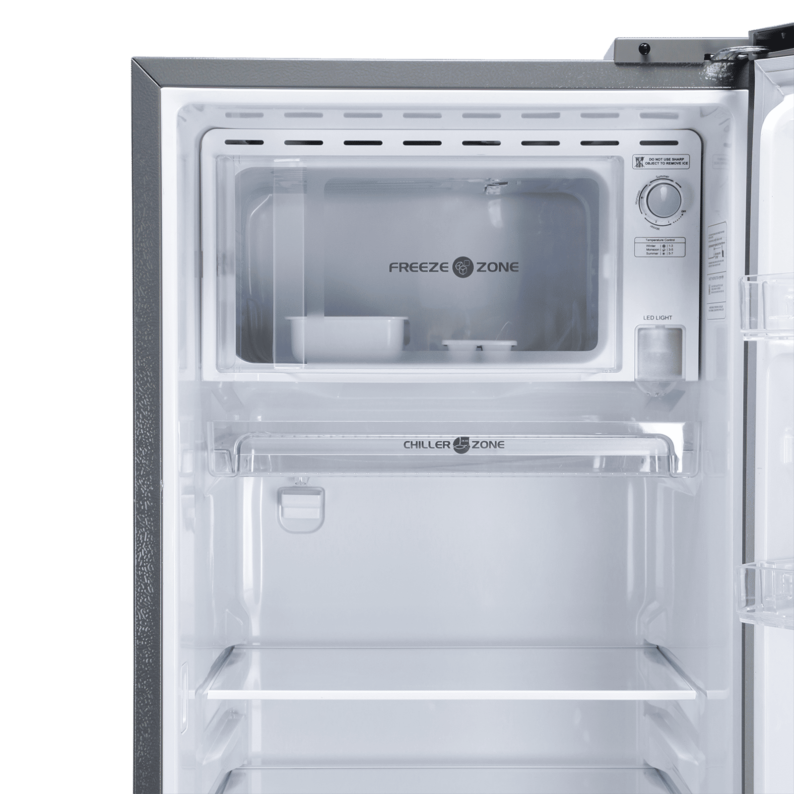 Croma 215 Litres 2 Star Direct Cool Single Door Refrigerator with Adjustable Toughened Glass Shelves (Hairline Grey) Croma 215 Litres 2 Star Direct Cool Single Door Refrigerator with Adjustable Toughened Glass Shelves (Hairline Grey)_6