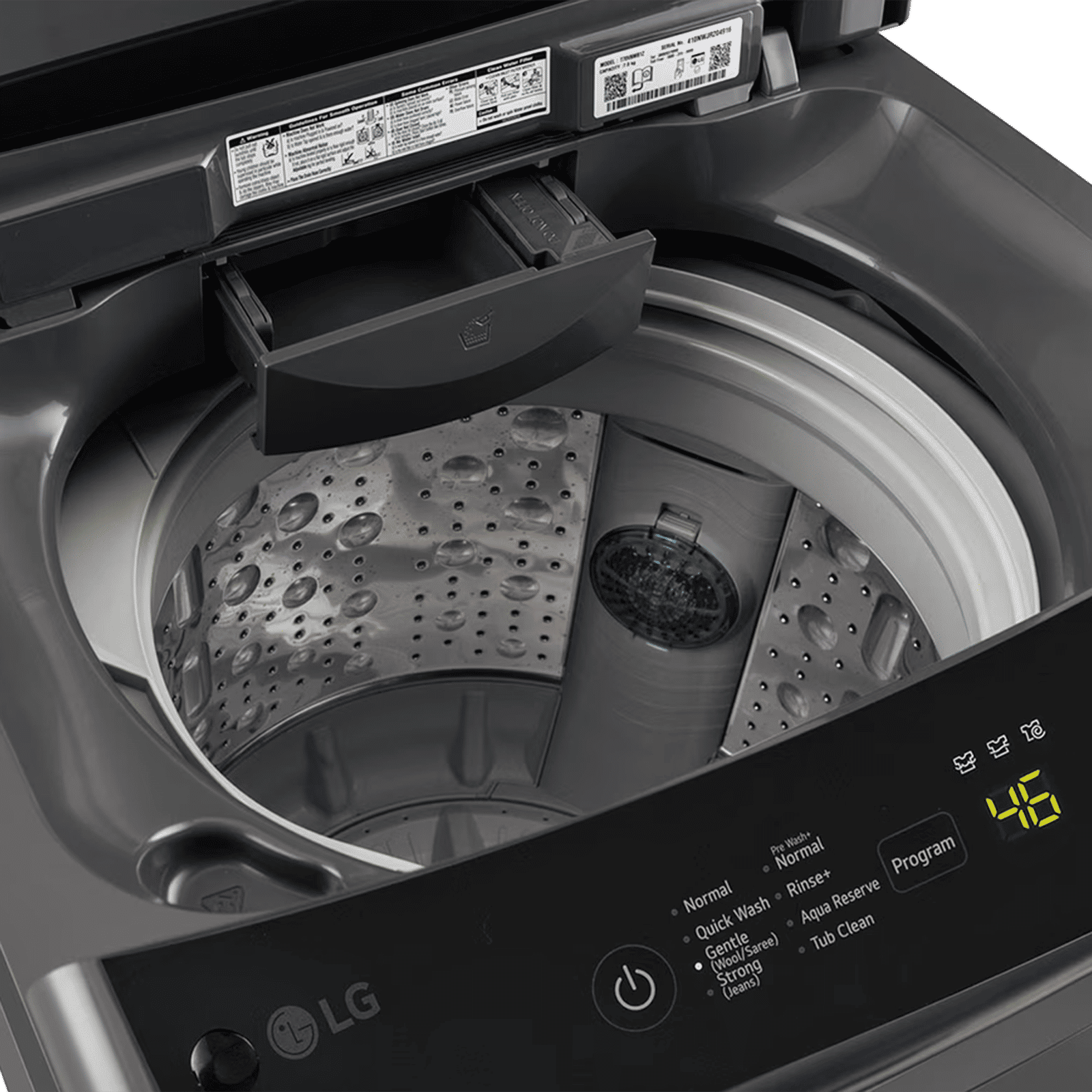 LG 7.5 kg 5 Star Inverter Fully Automatic Top Load Washing Machine (VBT, T75VBMB1Z, Smart Inverter Technology, Middle Black)_10