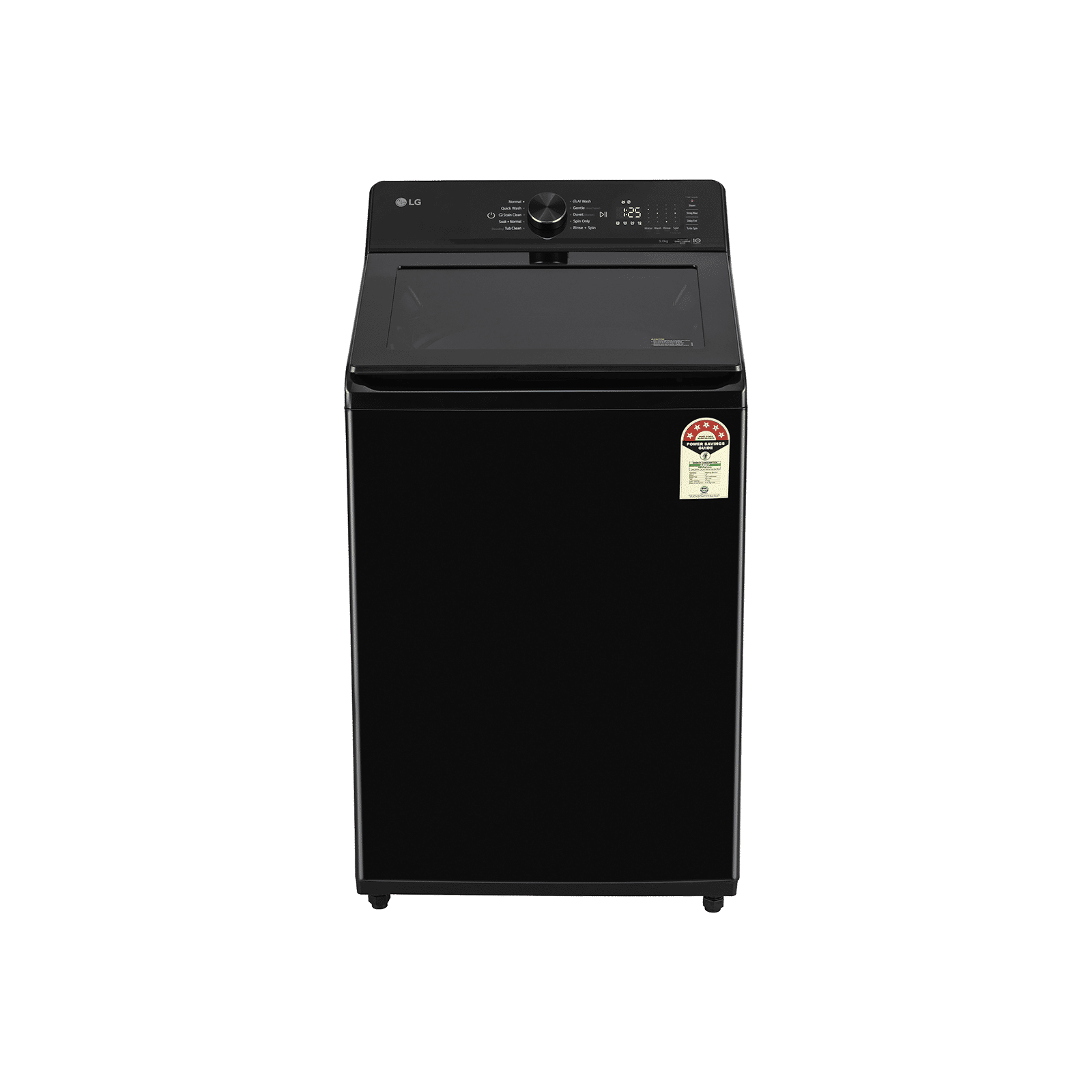 LG 9 kg 5 Star Inverter Fully Automatic Top Load Washing Machine (TX, TX309SPO, In Built Heater, Onyx Black)_1