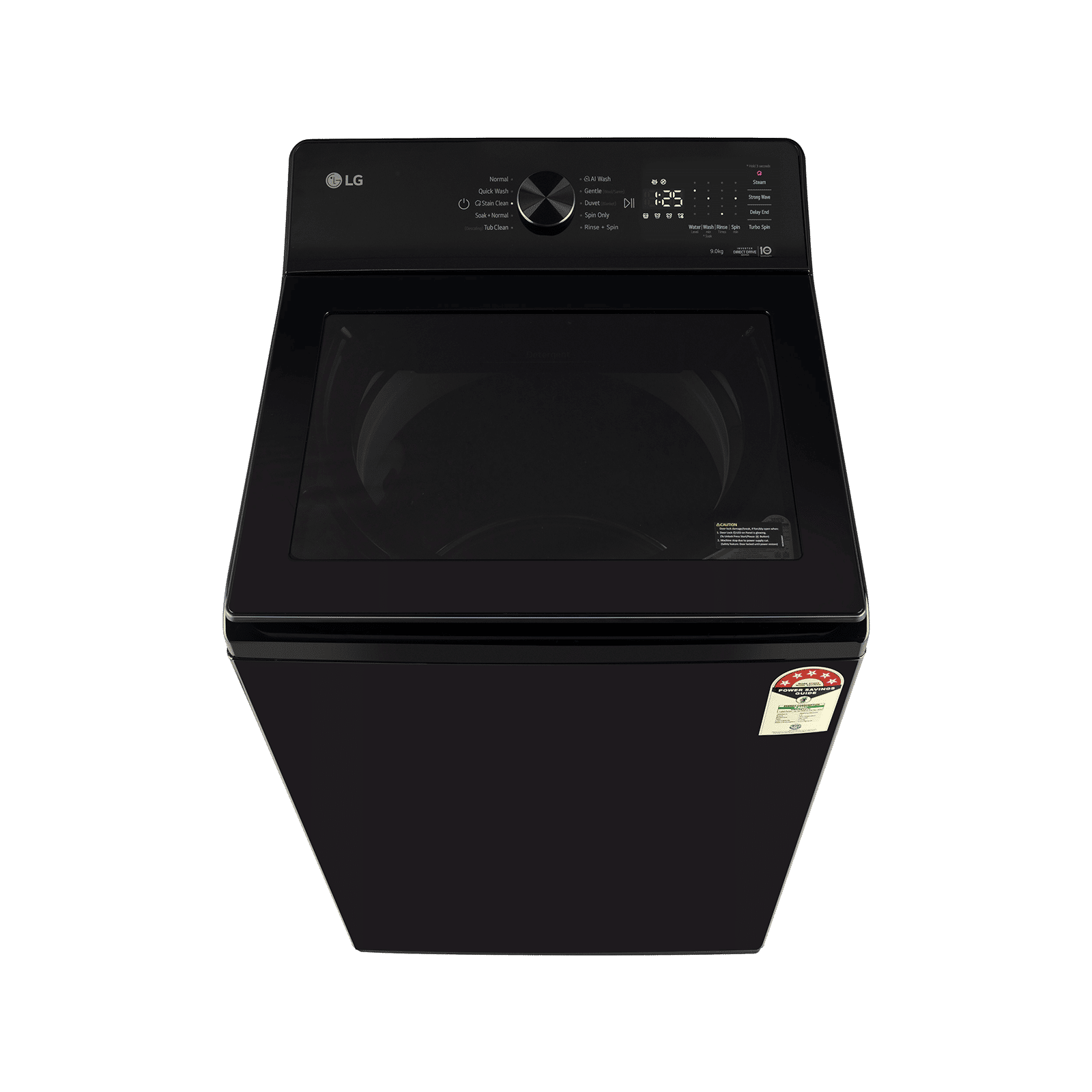 LG 9 kg 5 Star Inverter Fully Automatic Top Load Washing Machine (TX, TX309SPO, In Built Heater, Onyx Black)_6