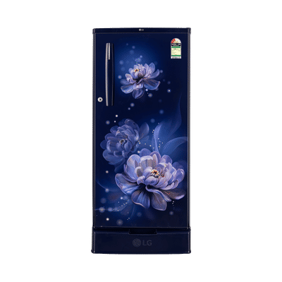 LG 19 185 Litres 2 Star Direct Cool Single Door Refrigerator with Antibacterial Gasket (GLD1925WORB, Royal Blossom)