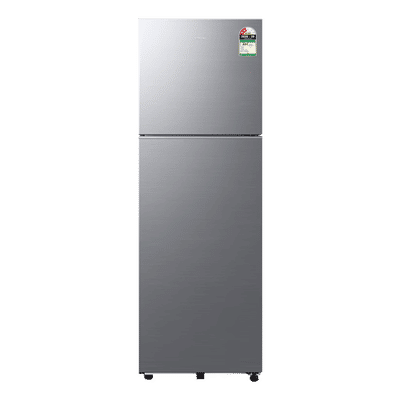 SAMSUNG 256 Litres 2 Star Frost Free Double Door Refrigerator with All Around Cooling (RT40H30W2PHL, Elegant Inox)