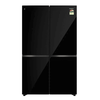 Whirlpool Luxuriem 654 Litres 3 Star Frost Free French Door Convertible Refrigerator with Stabilizer Free Operation (22460, Black)