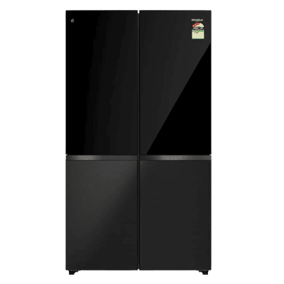Whirlpool Luxuriem 654 Litres 3 Star Frost Free French Door Convertible Refrigerator with Stabilizer Free Operation (22461, Black)